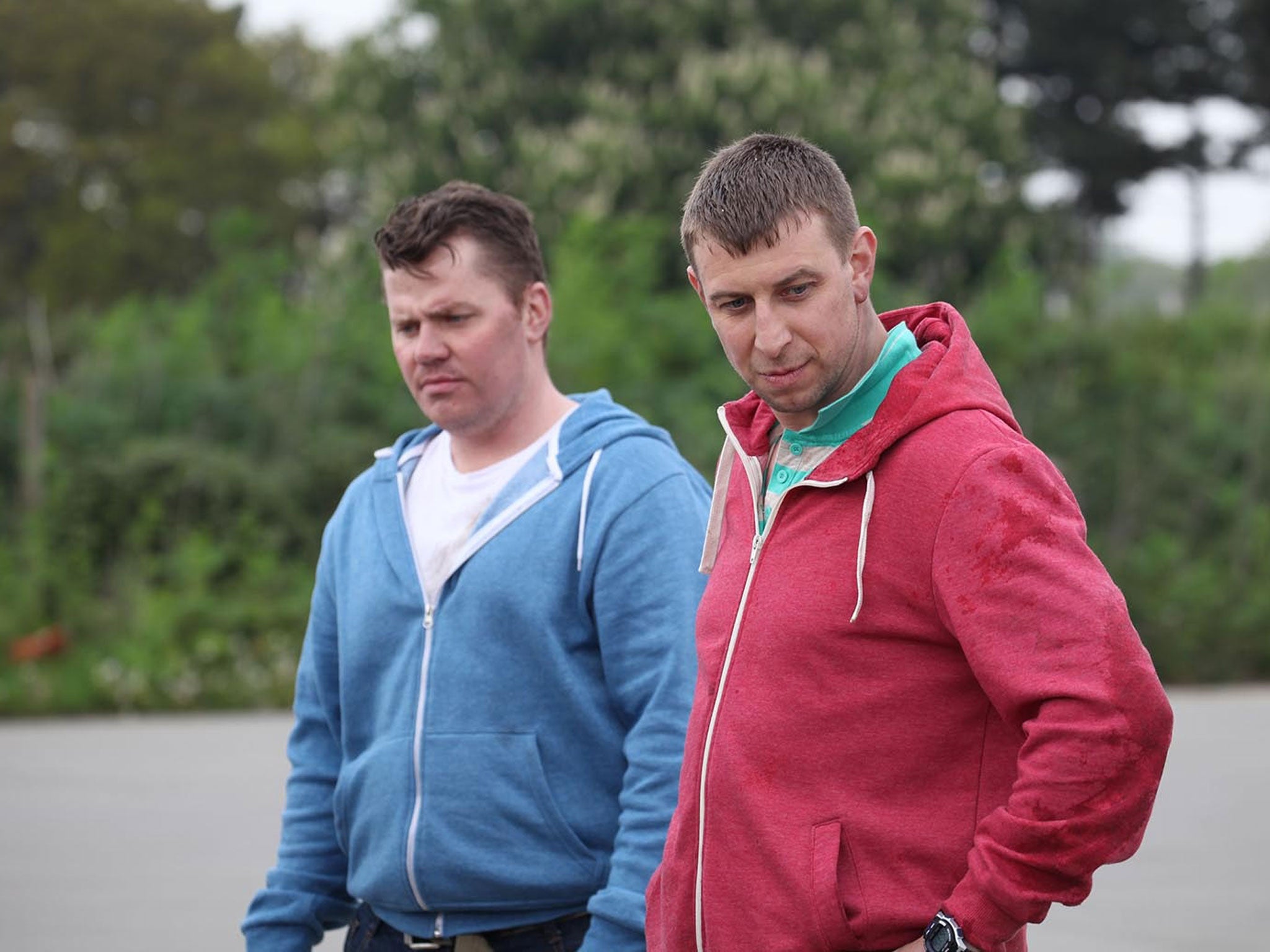 Andrew Gibbo, left, and David 'Dodge' Pentek, right