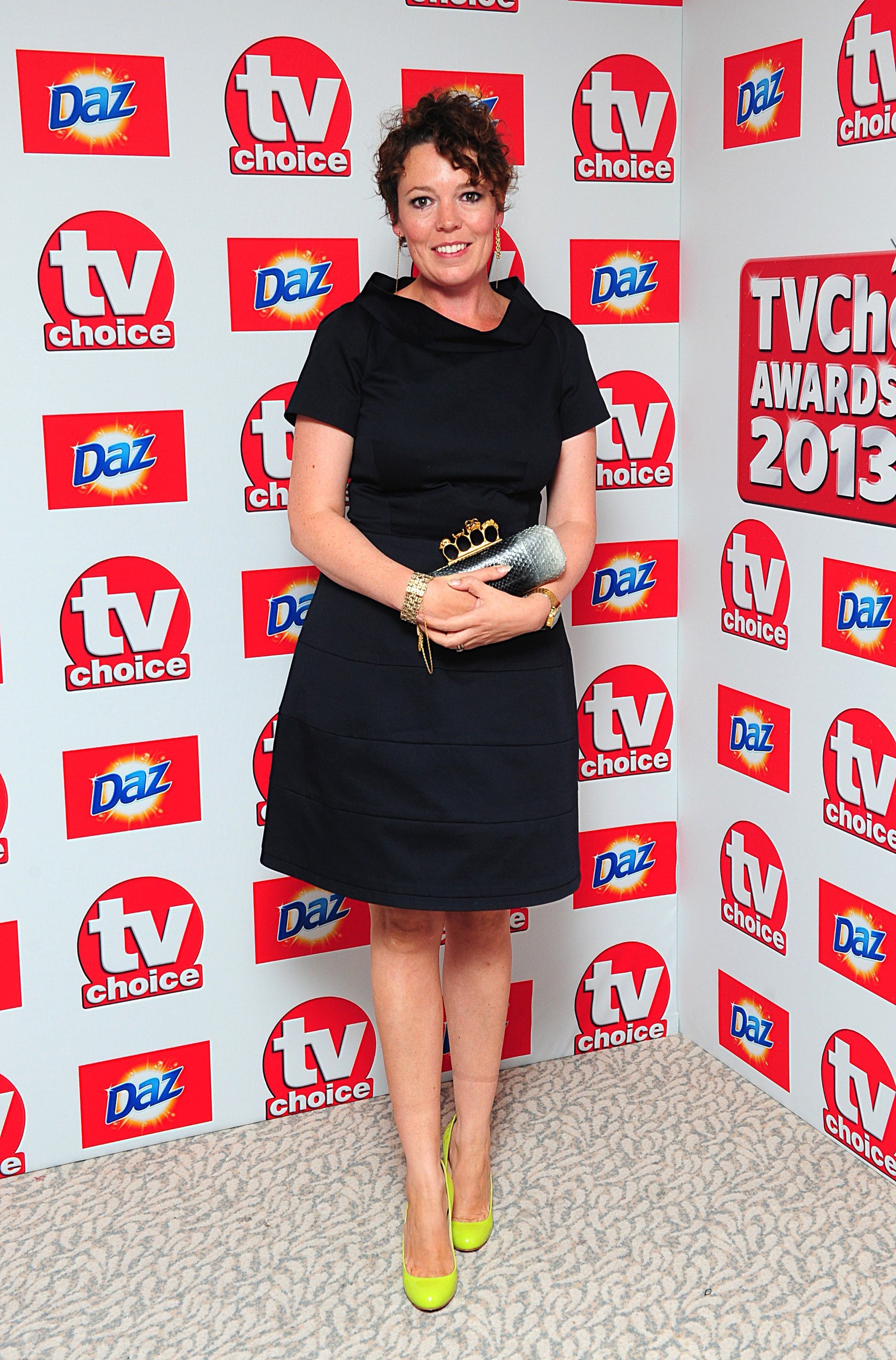 Olivia Colman arrives at the TV Choice Awards 2013. The actress was nominated for her role in Broadchurch.