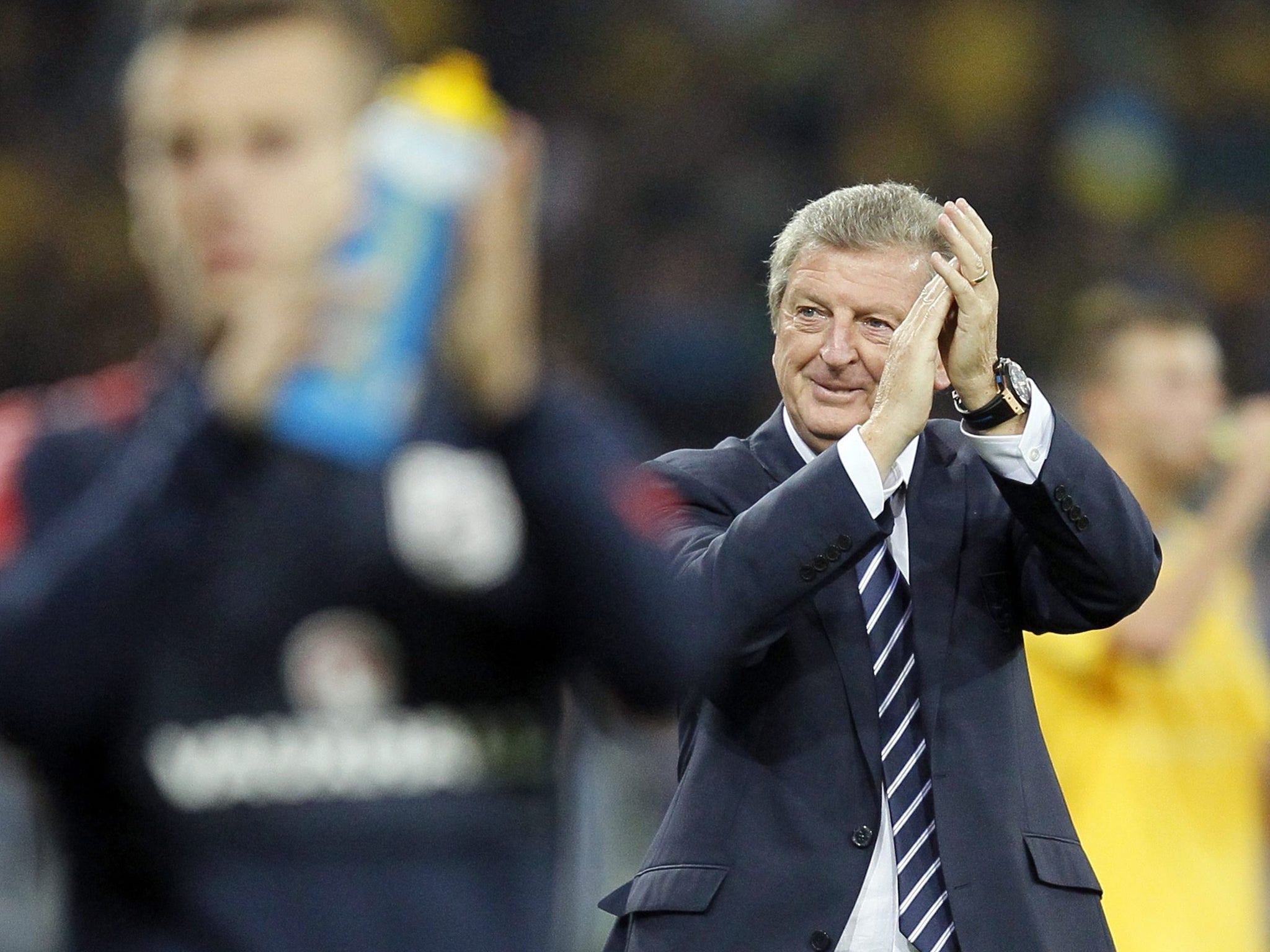 Hodgson was visibly pleased with England's performance on Tuesday