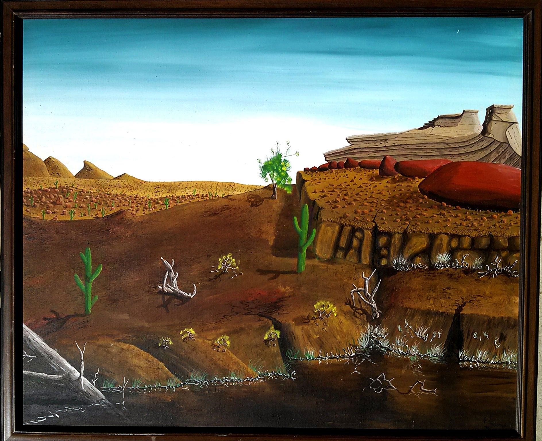 Peter Doige’s desert scene