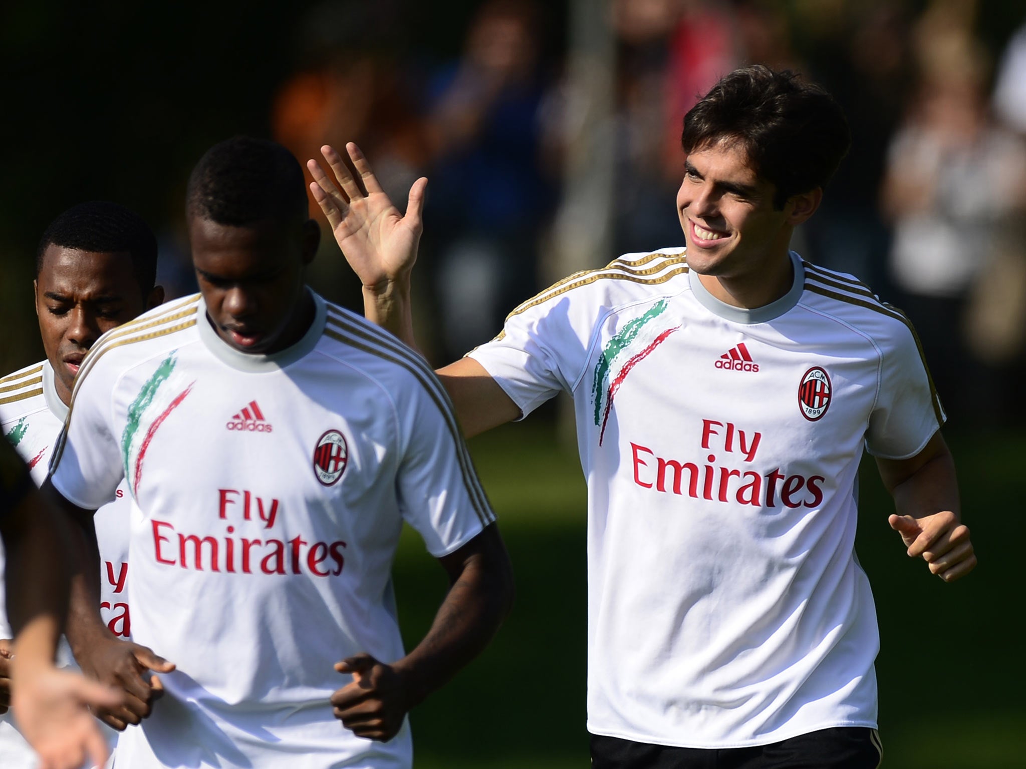 Kaka back in training with AC Milan