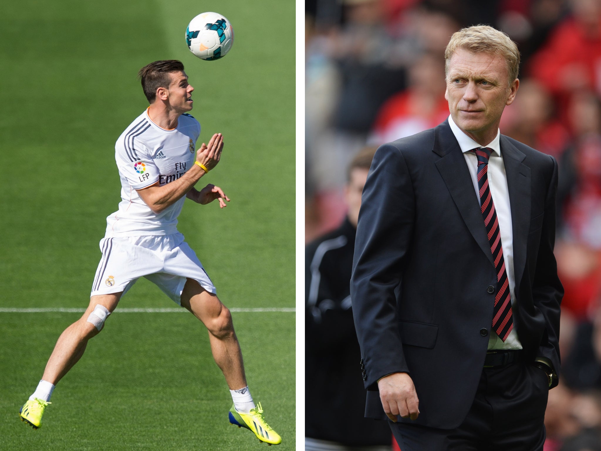 Gareth Bale and David Moyes