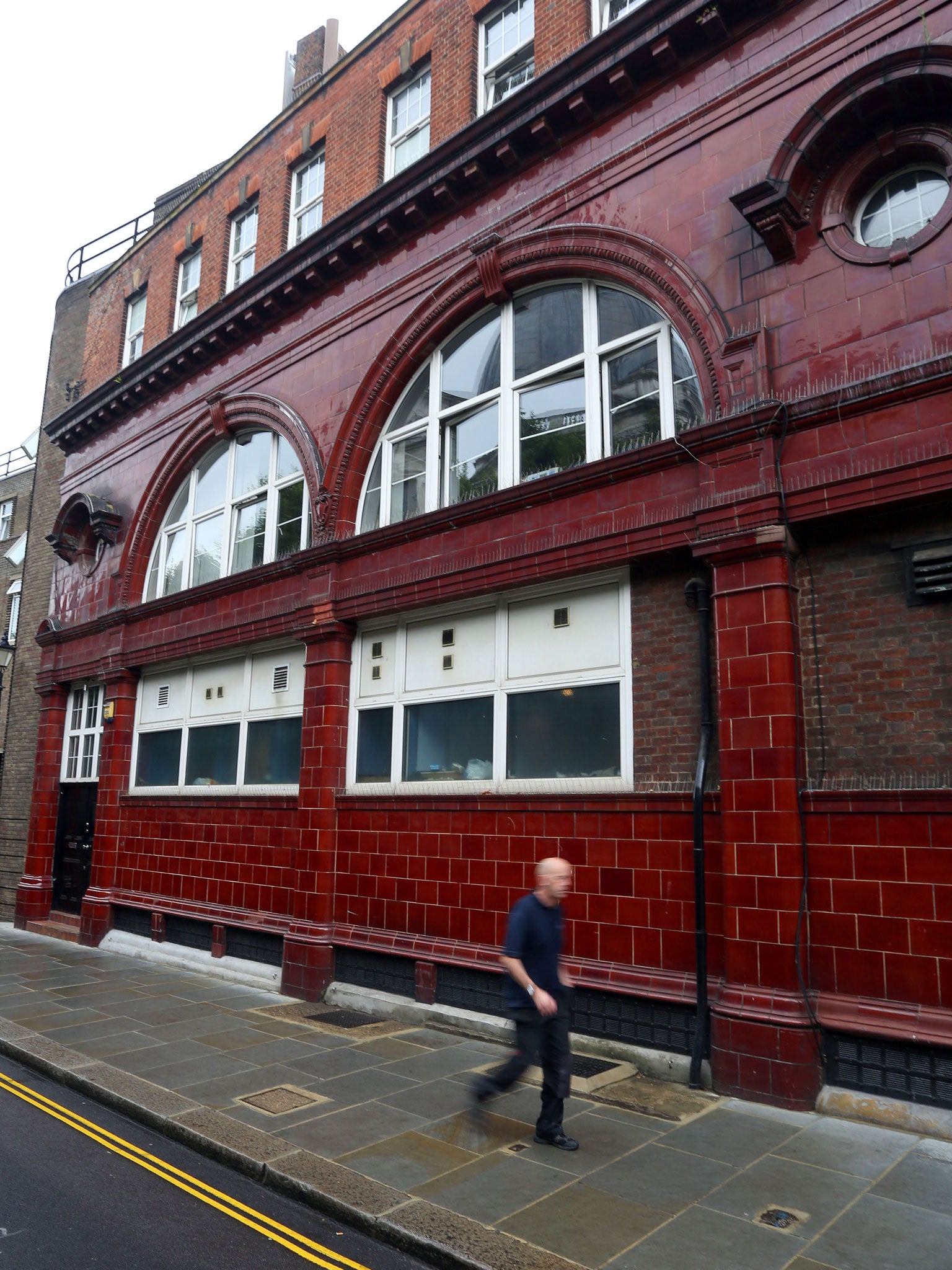 The site of the former Brompton Road Underground Station in Kensington