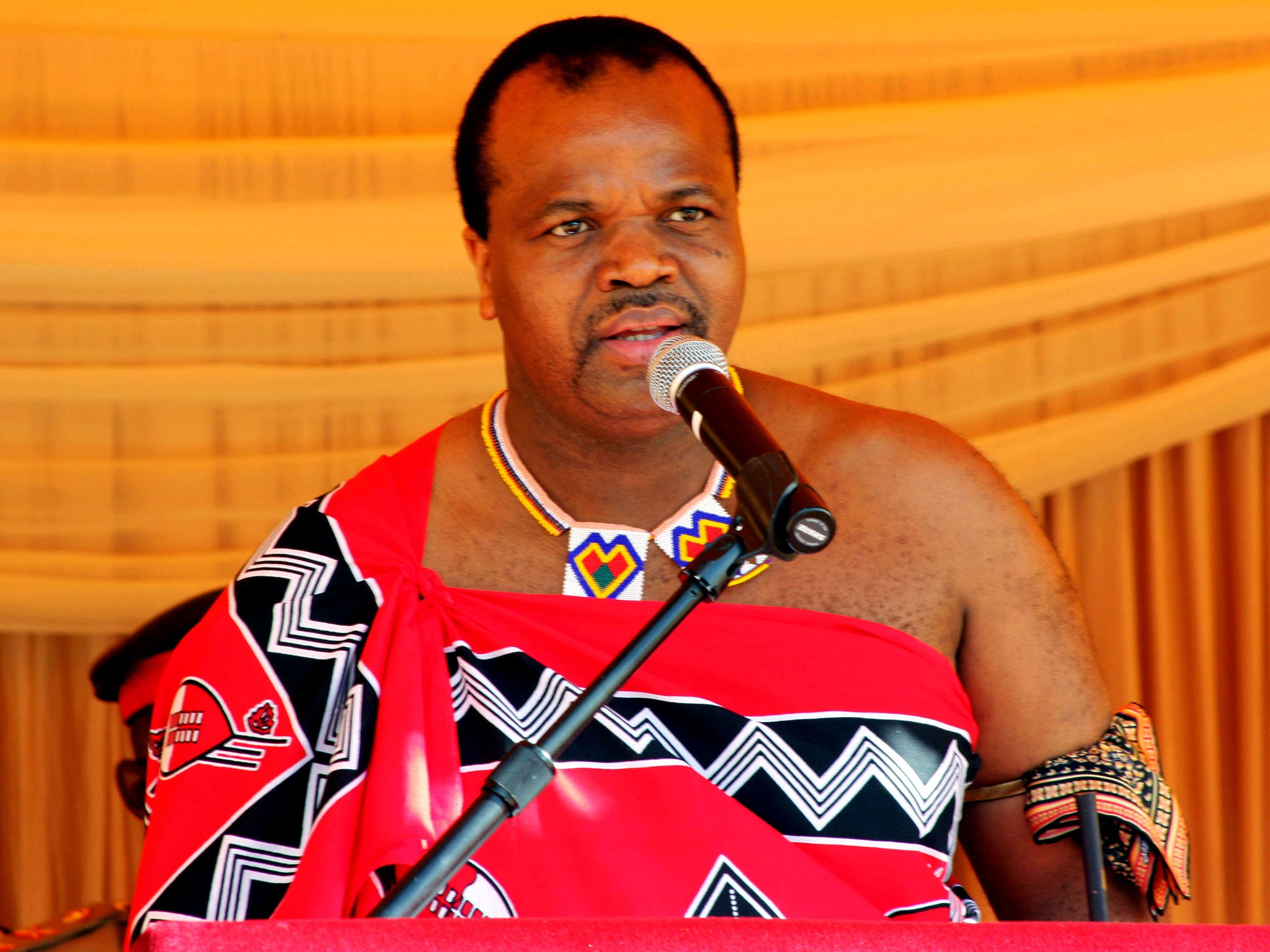 King Mswati III of Swaziland