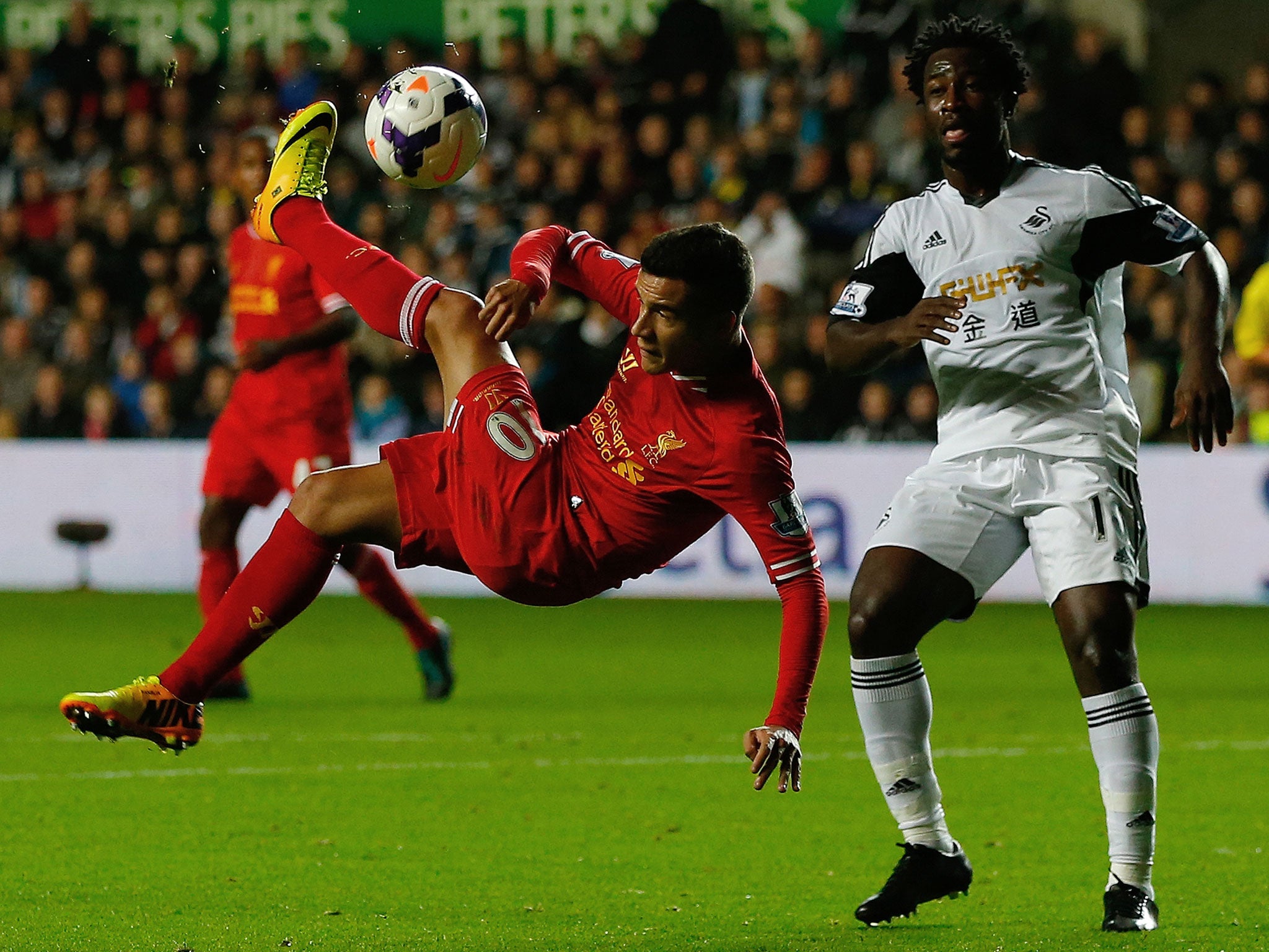 Coutinho looked lively in the first half until he was substituted due to a shoulder injury