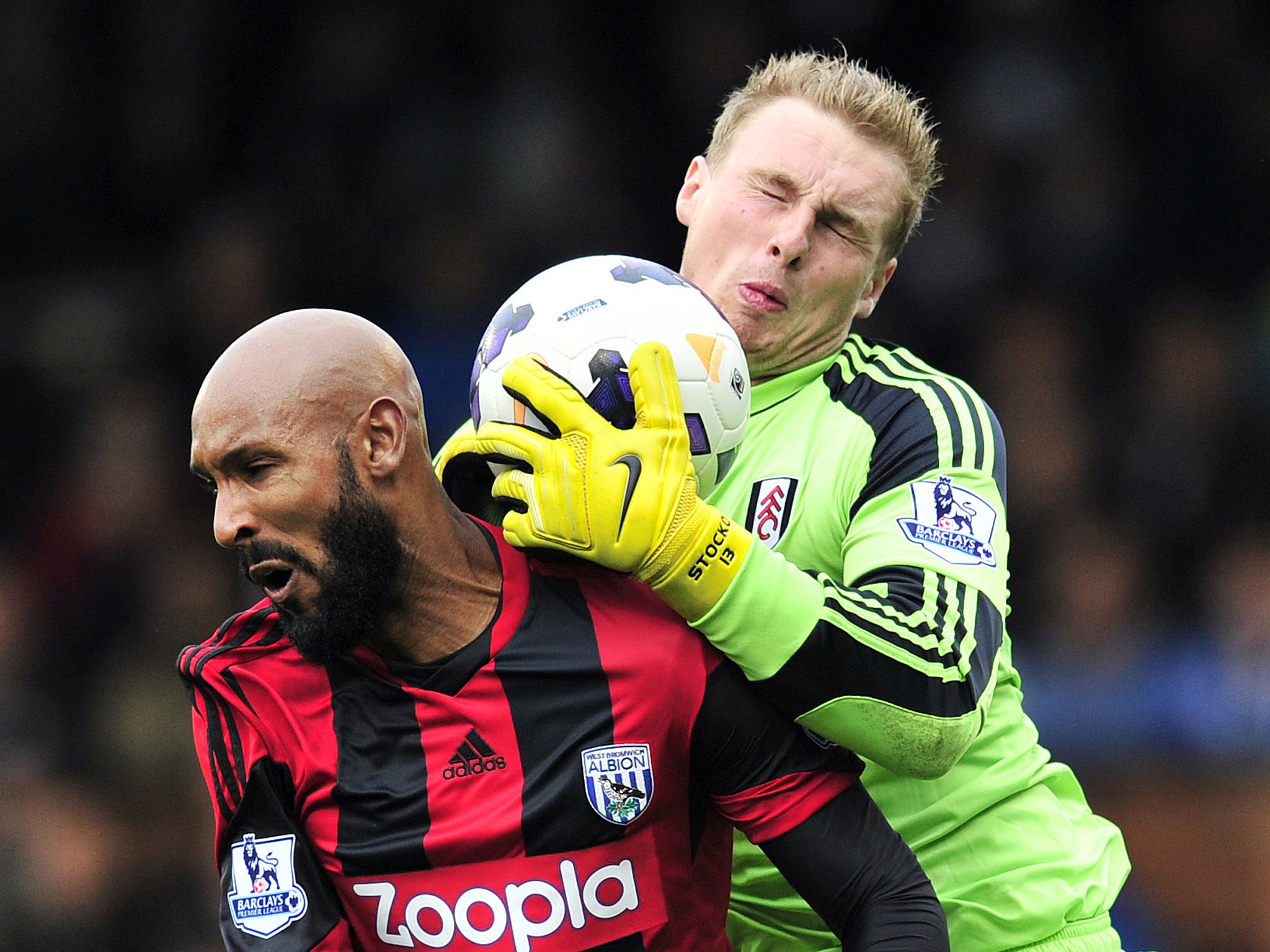 <b> Fulham</b><br/><br/>
<b>Stockdale (pictured) = 6.8 (aggregated score):</b> 7 (Telegraph) 7 (Mirror) 6 (Sun) 7 (Daily Mail) 7 (Times)
<br/><br/>
<b>Senderos = 6.2 (as):</b> 6 (Te) 6 (M) 6 (S) 7 (DM) 6 (Ti)
<br/><br/>
<b>Hangeland = 6 (as):</b> 6 (Te) 6