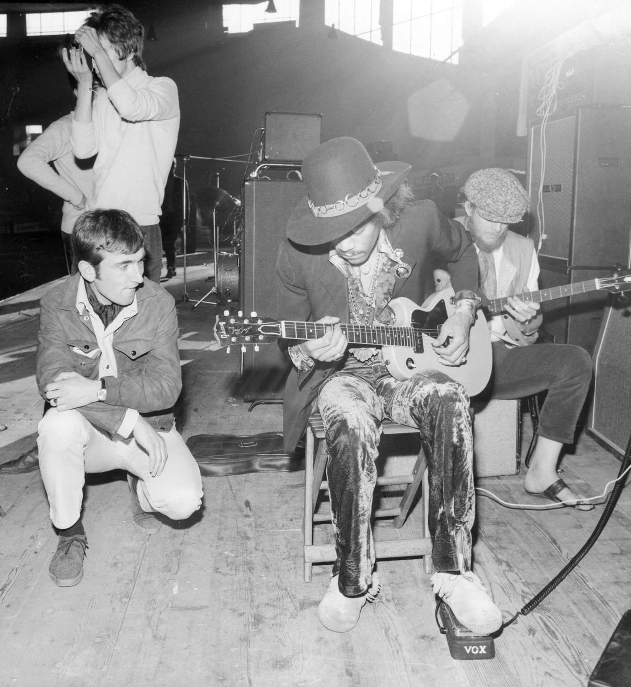 Keith Altham with Jimi Hendrix in Zurich