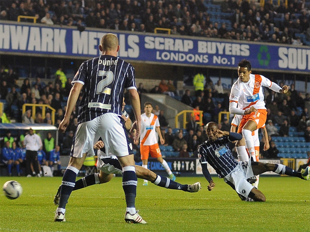 Thomas Ince's strike wasn't enough for Blackpool