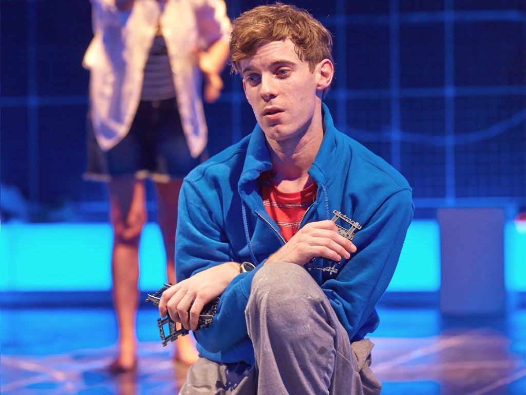 Treadaway on stage in ‘The Curious Incident of the Dog in the Night-
Time’