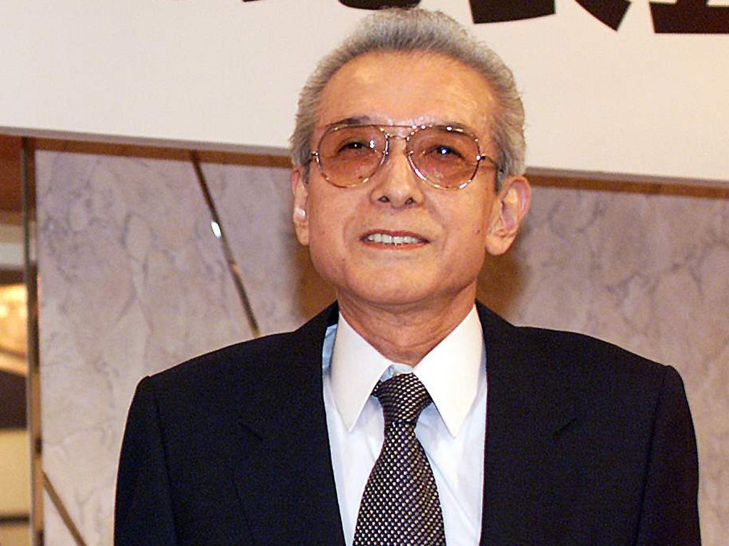 Hiroshi Yamauchi, President of Japan's video game giant Nintendo after they announced the joint project to develop the next generation machine of the Nintendo 64