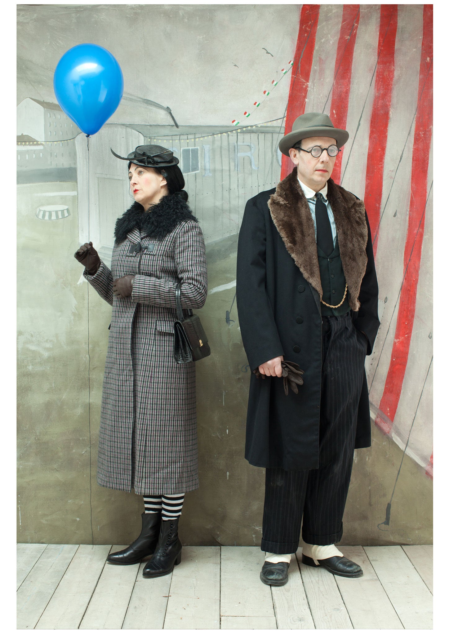 In the story of 'The Knife Thrower', a man and his wife visit a fair