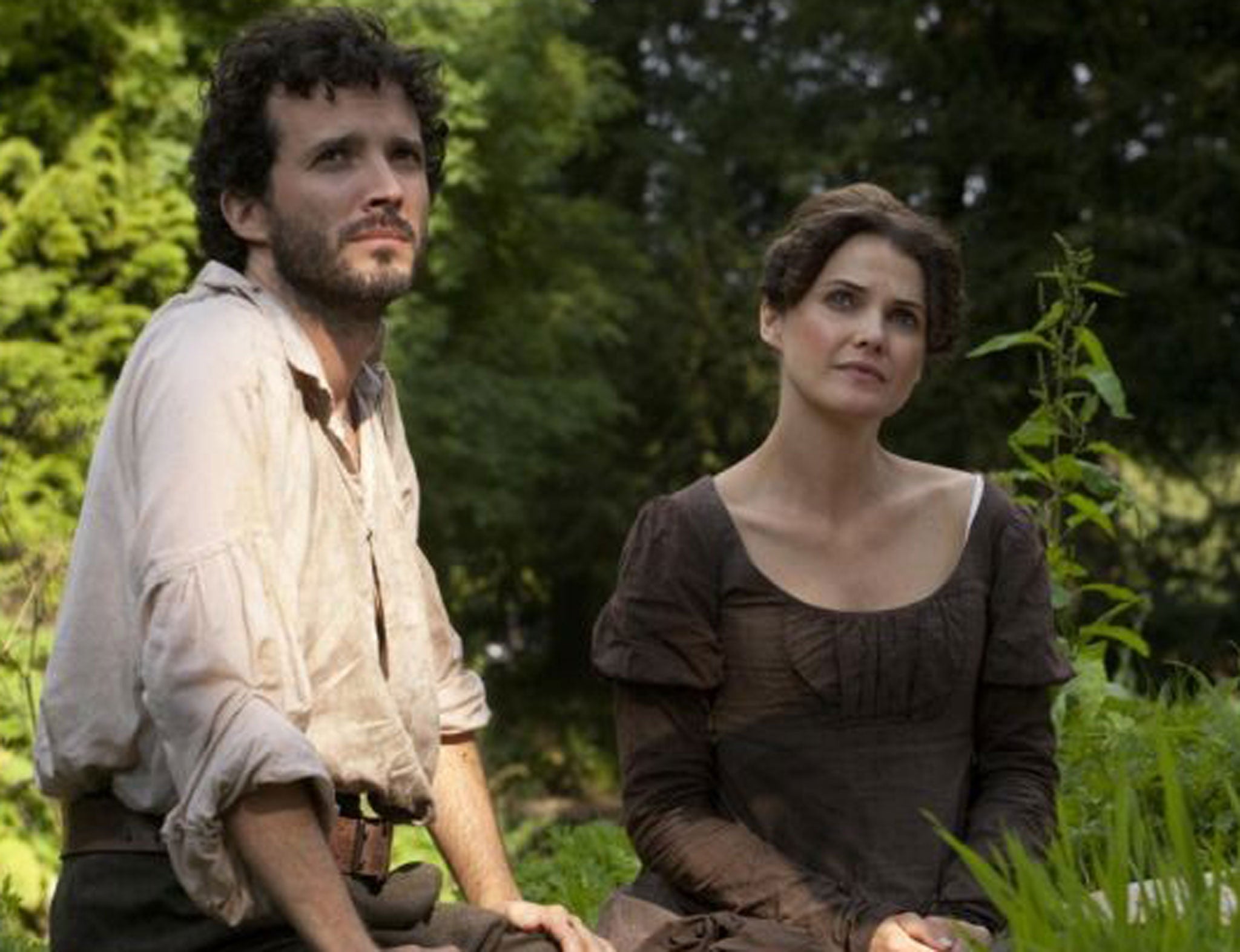 Bret McKenzie with Keri Russell in ‘Austenland’