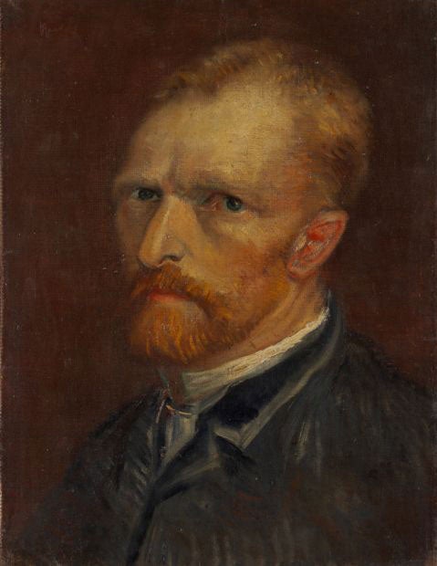 This oil on canvas self portrait by the 33-year-old Van Gogh dates from late 1886