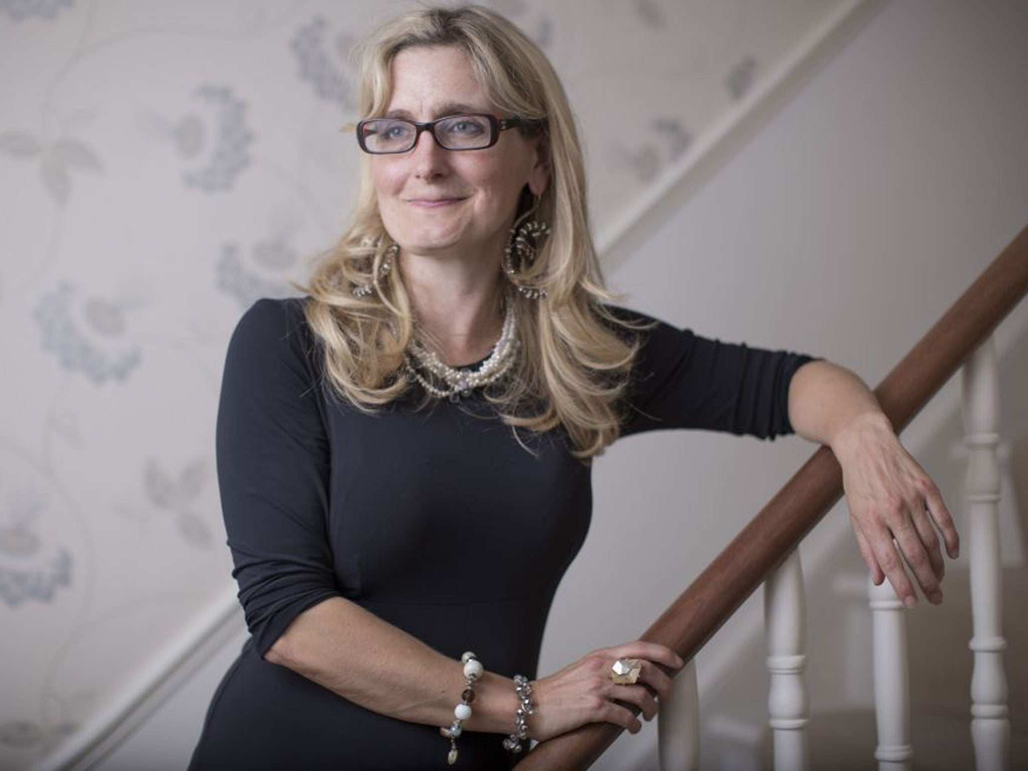 Author Cressida Cowell, writer of the 'How to Train you Dragon' series of children's books. Pictured at her home in Revenscourt Park, London