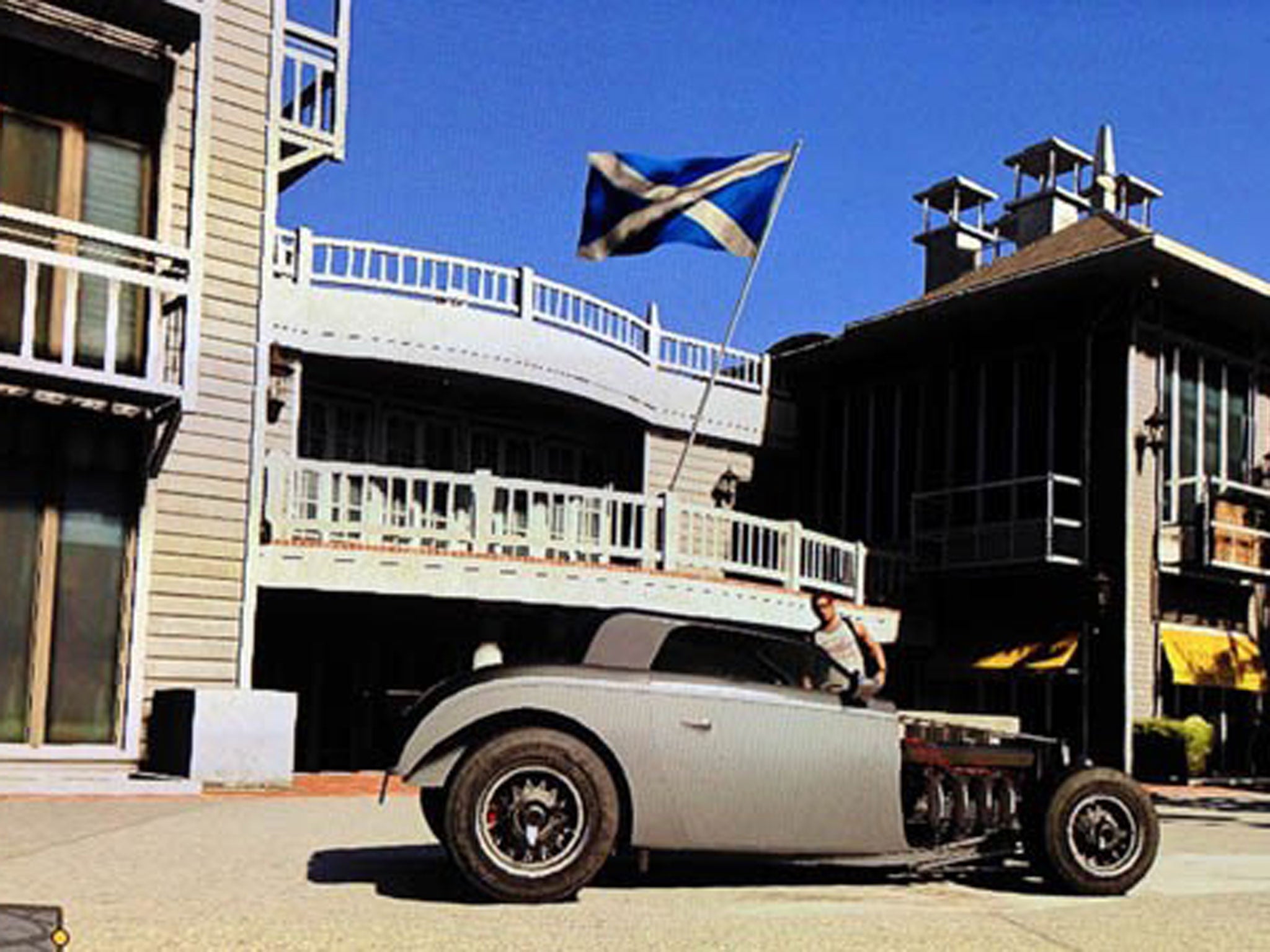 Vespucci Beach: The latest version of Grand Theft Auto is even more overt in its references to Scotland, with a Saltire proudly flying above a beach house overlooking the fictional Vespucci beach, which mimics Venice Beach in Los Angeles