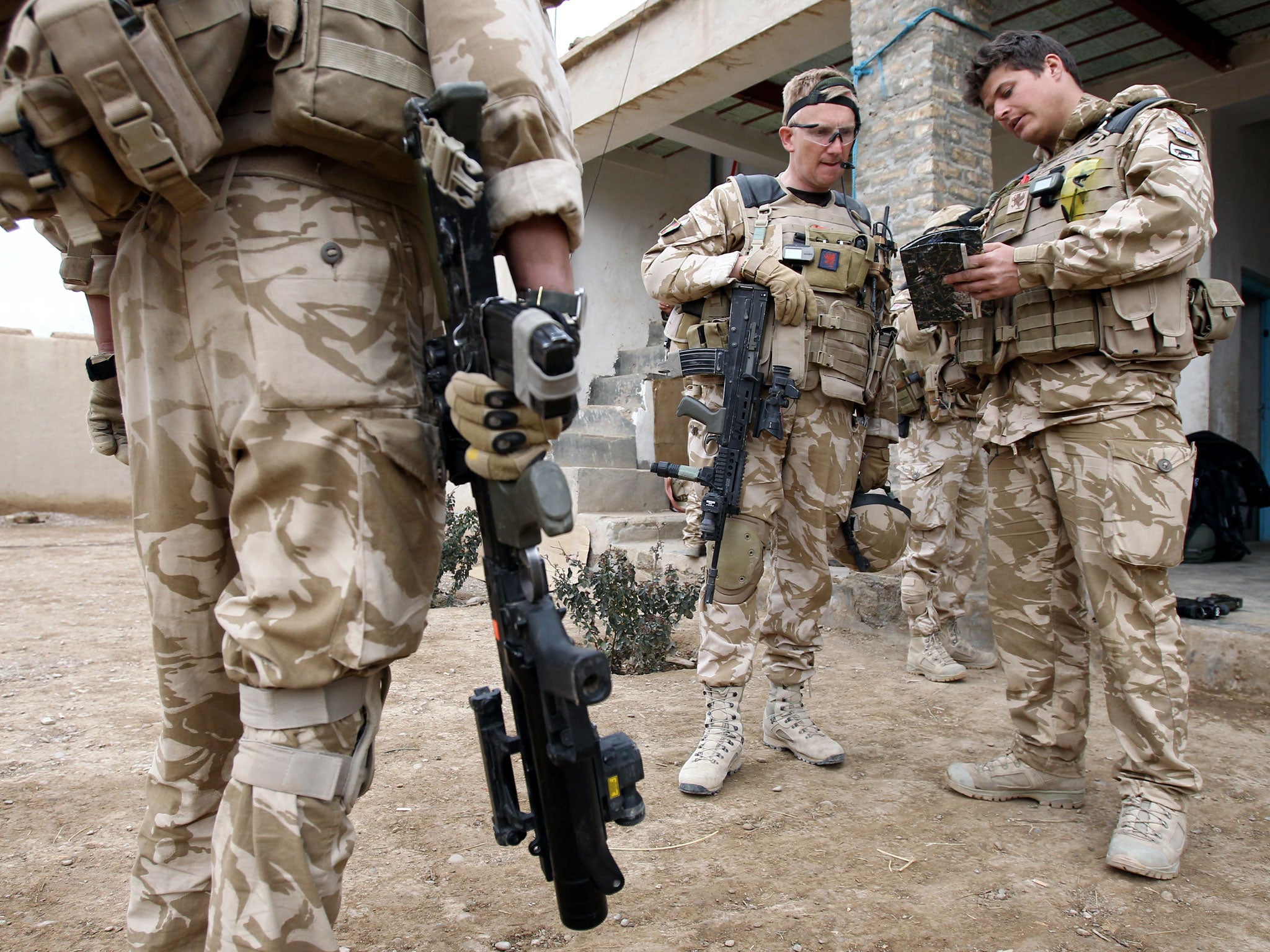 British soldiers in Afghanistan check equipment that could prove harder to procure under the Government’s proposed ‘GoCo’ policy