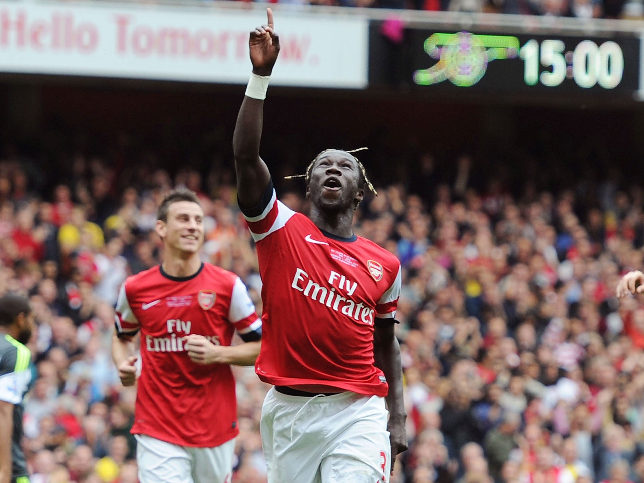<b>ARSENAL</b><br/><br/>
<b>Wojciech Szczesny = 6.3 (aggregated score):</b> 7 (Independent) 6 (Telegraph) 7 (Mirror) 6 (Sun) 6 (Daily Mail) 6 (Times)
<br/><br/>
<b>Bacary Sagna = 6.8 (as):</b> 7 (I) 7 (Te) 7 (M) 6 (S) 7 (DM) 7 (Ti)
<br/><br/>
<b>Per Merte