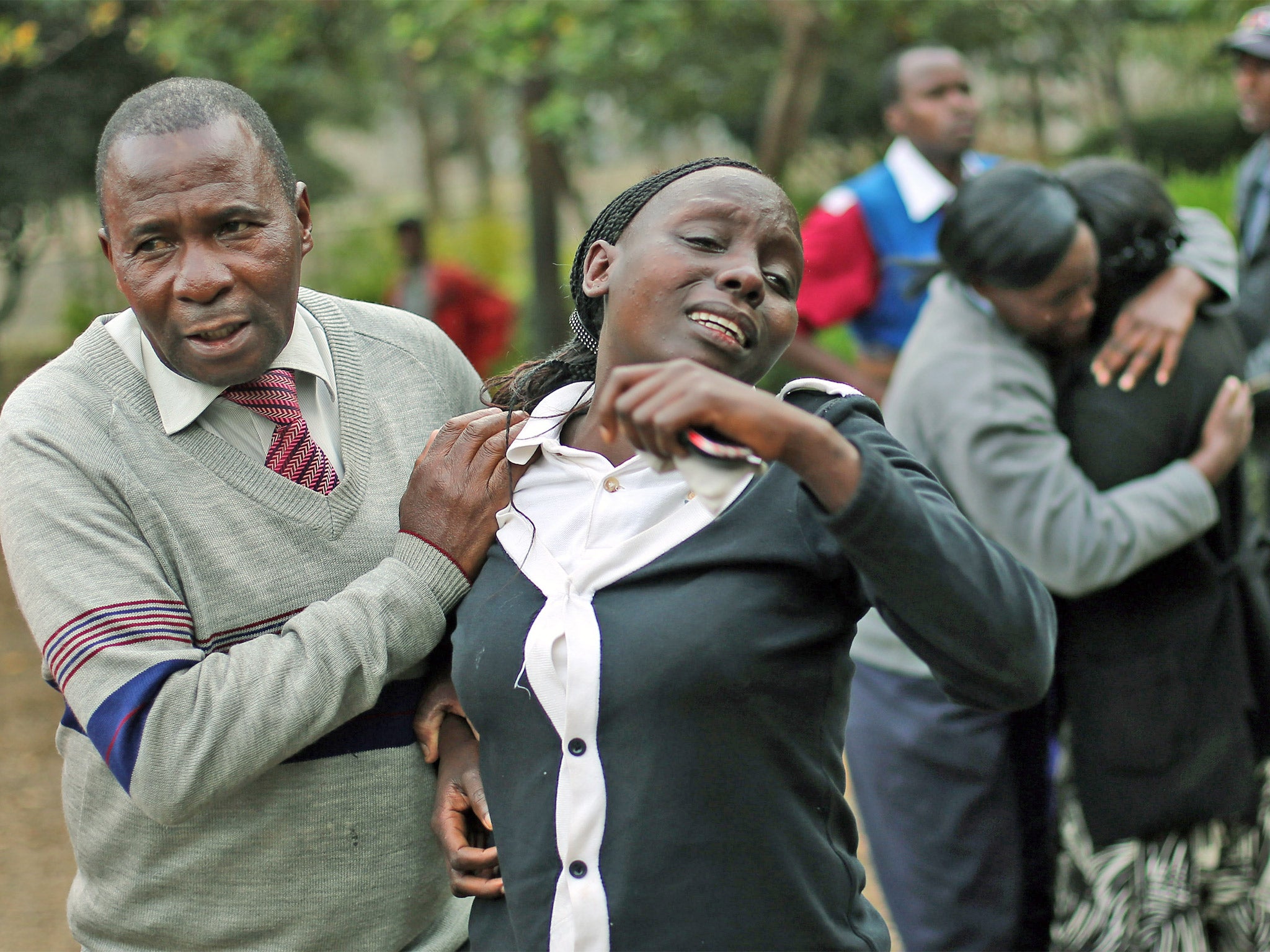 Relatives of Johnny Mutinda Musango, 48, after identifying his body