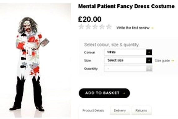 The costume has now been taken off Asda's website