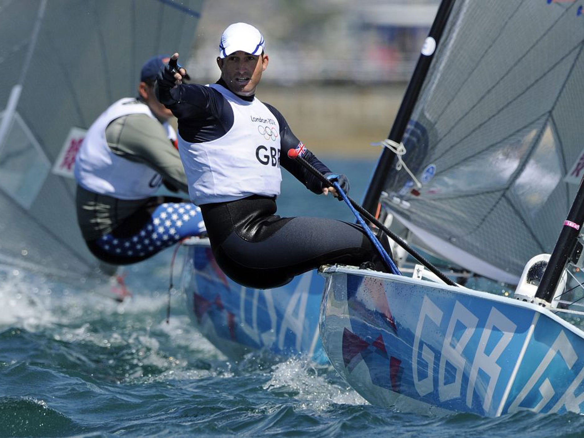 Ben Ainslie wins the Finn class at the 2012 London Olympics