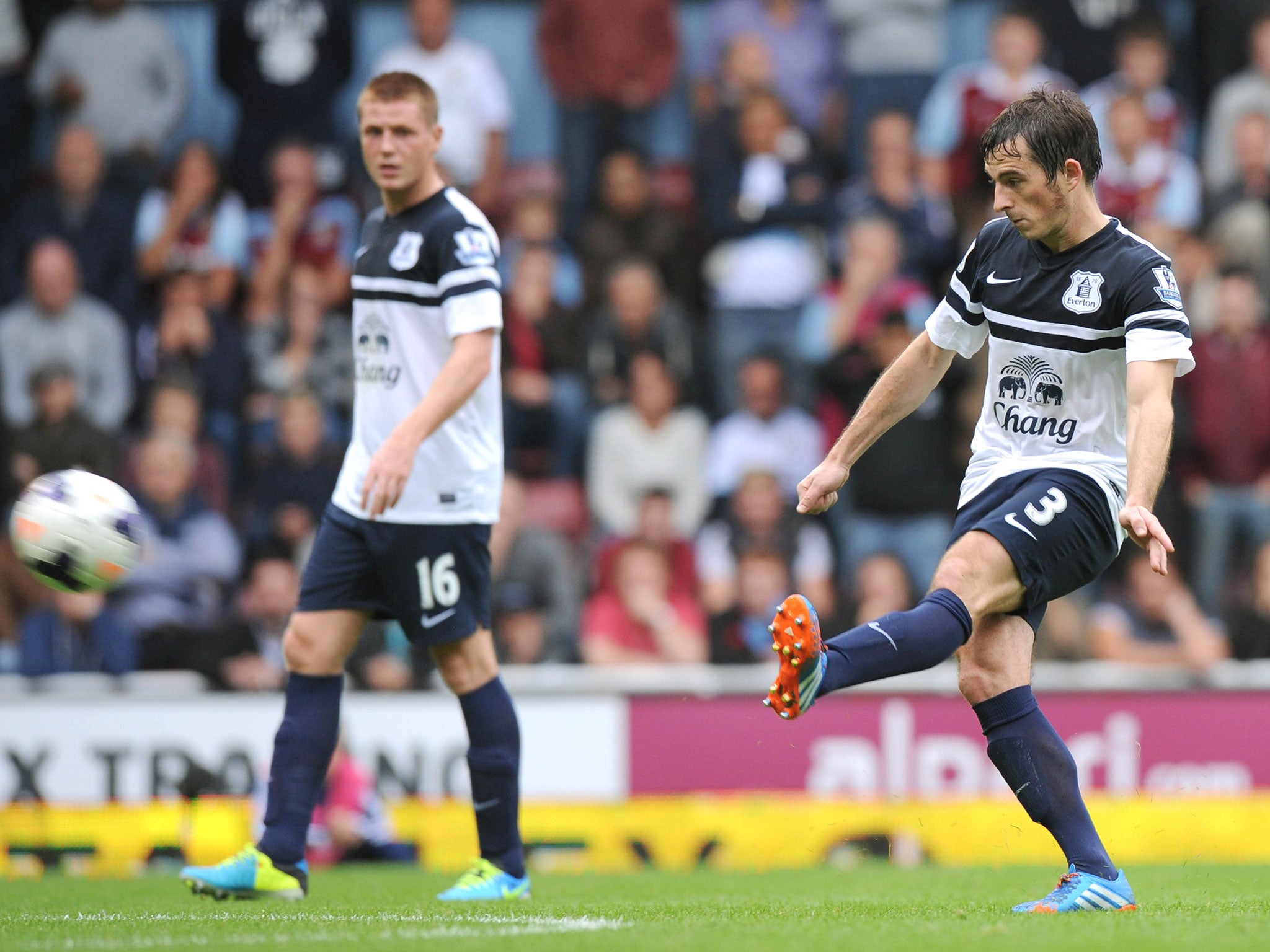 Baines scored twice against West Ham to continue his good start to the new season