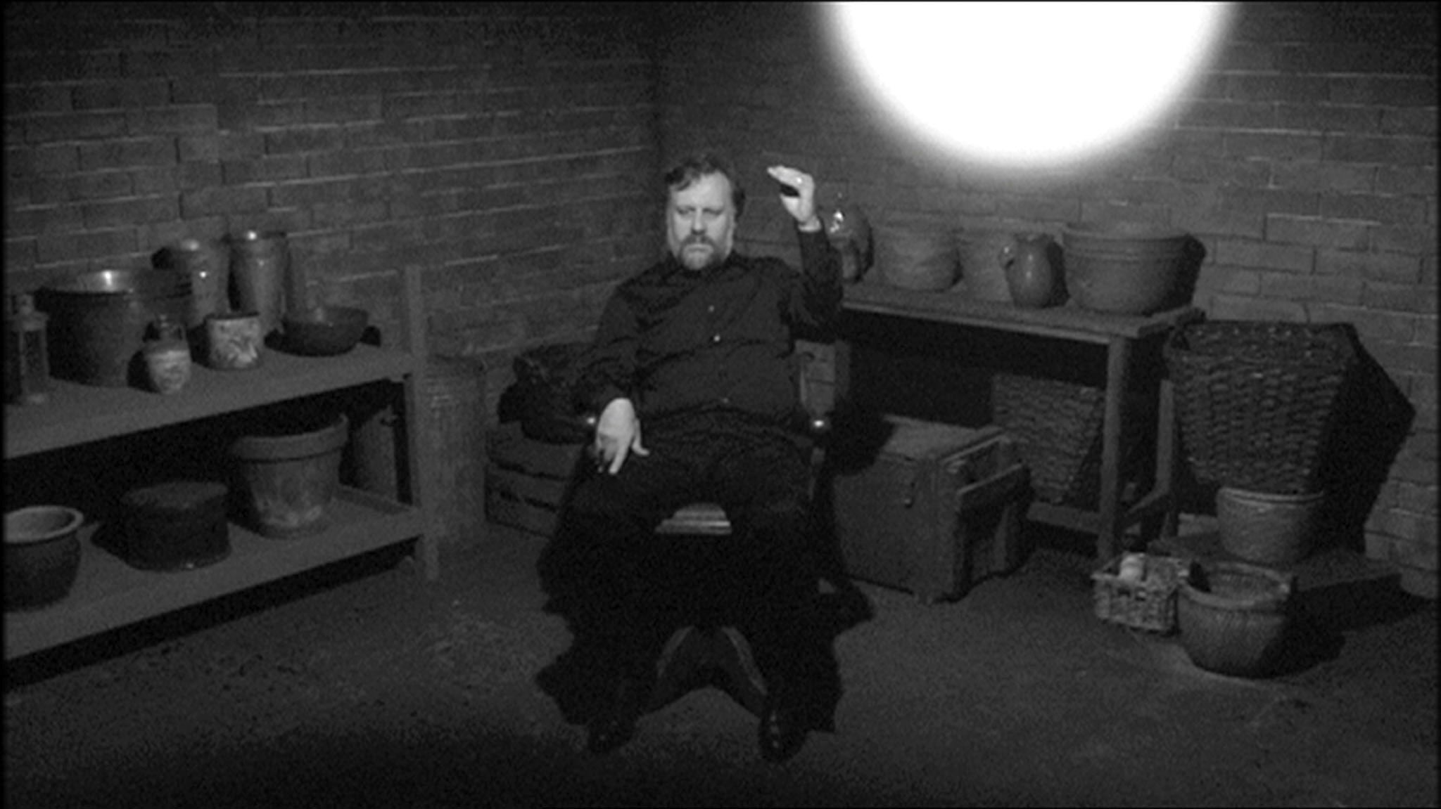 Slavoj Zizek in the 'Psycho' cellar