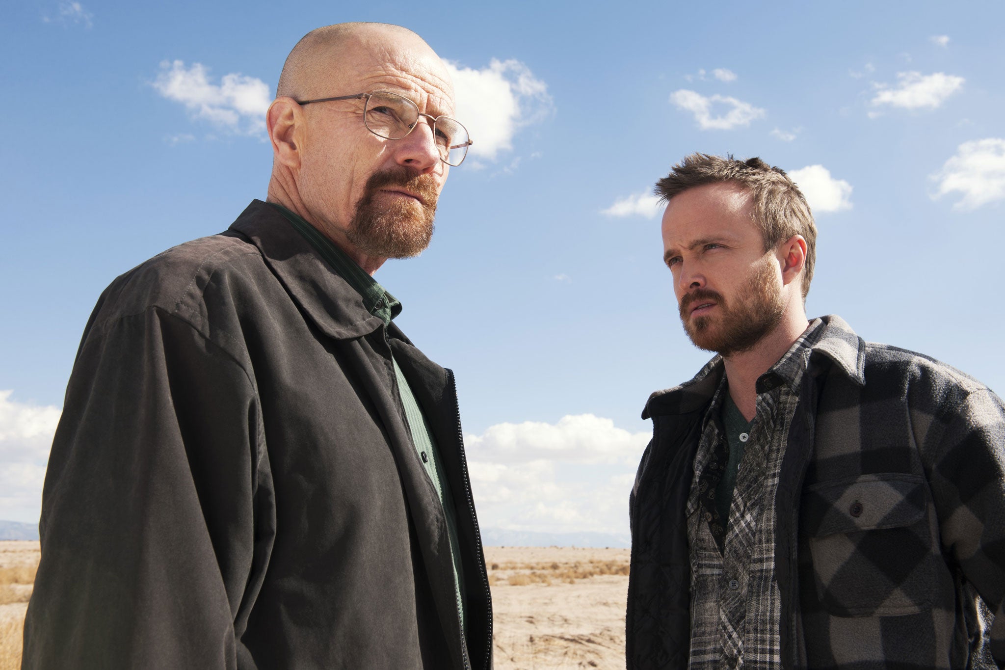 Bryan Cranston and Aaron Paul in Breaking Bad