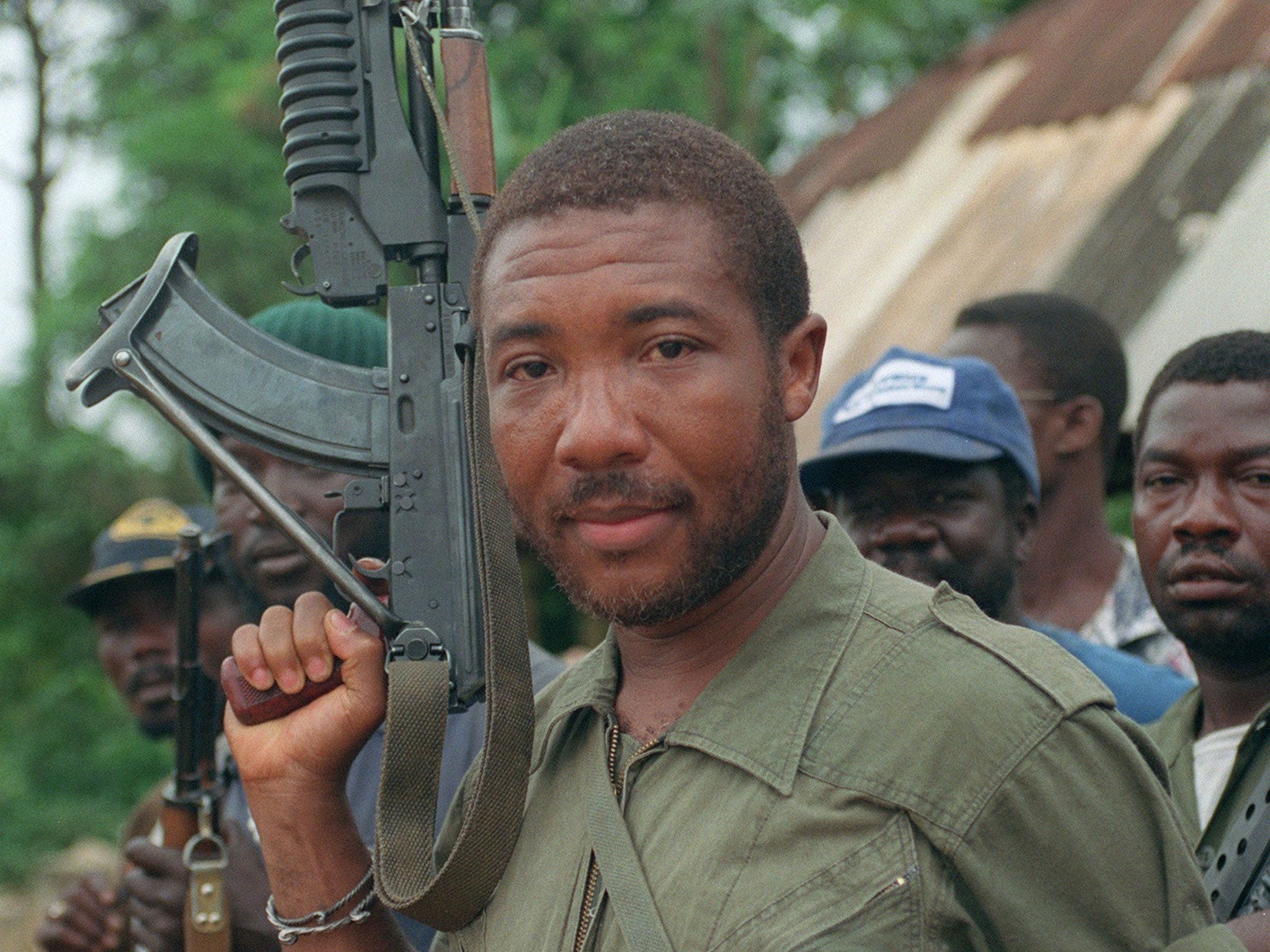 Charles Taylor leads rebels in a march on Monrovia in 1990, following which President Samuel Doe was mutilated and summarily executed