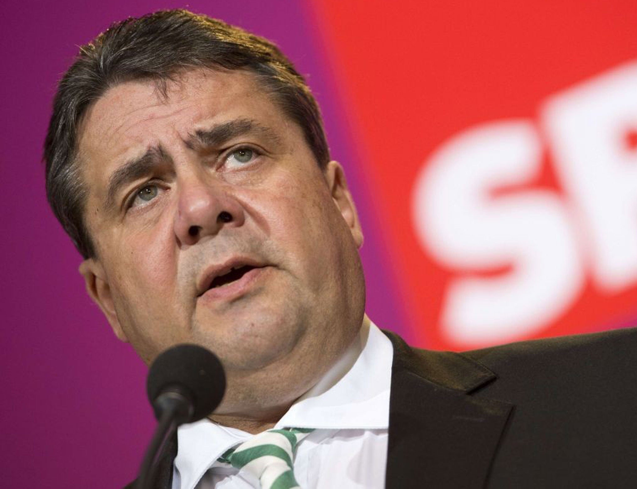 Sigmar Gabriel, the leader of German's SPD party, said there is 'zero' chance of Germany giving Greece more reparations