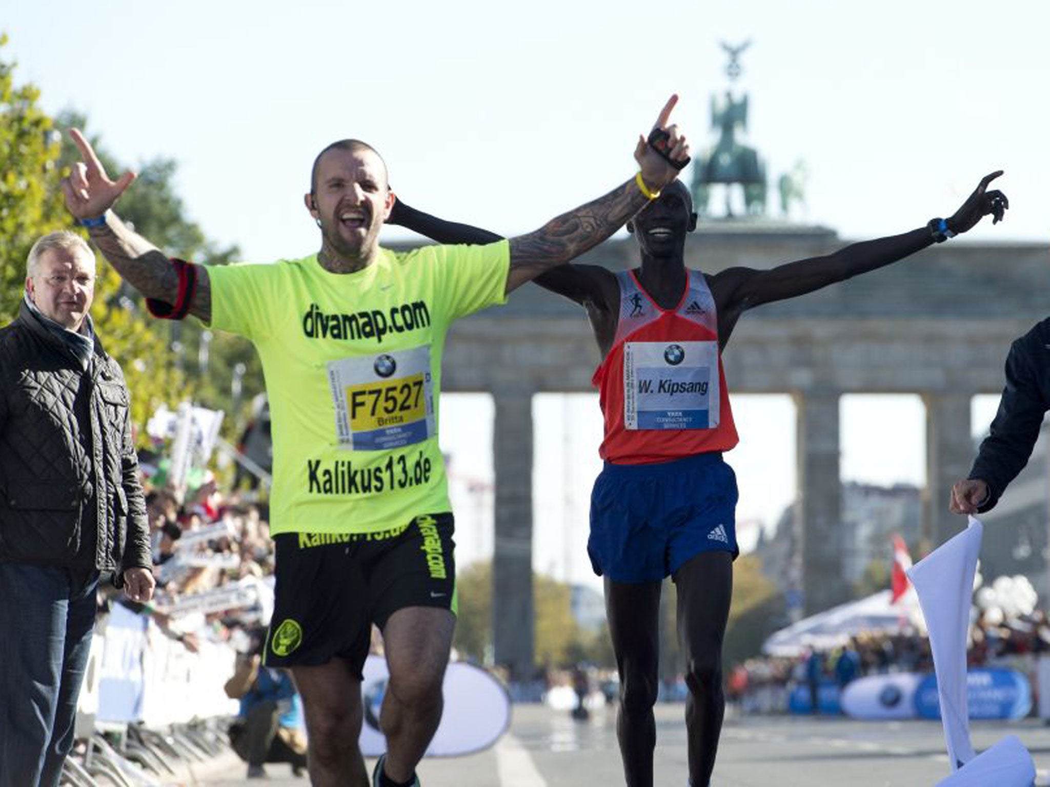 An unknown intruder tries to steal the limelight from Kipsang