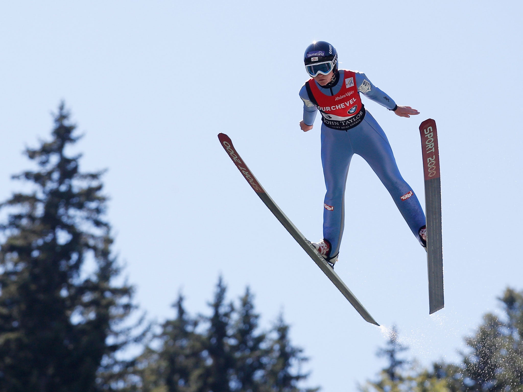 Katharina Keil of Austria competes in the FIS Ski Jumping Grand Prix Womens Normal Hill Individual Final