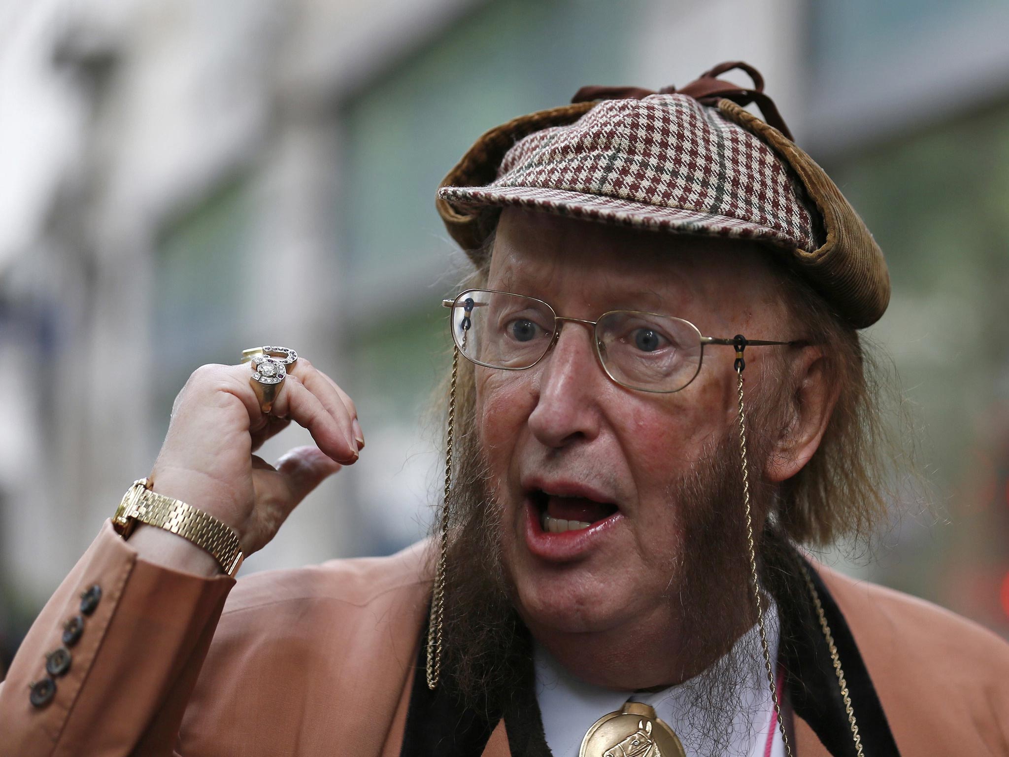 Horse racing pundit John McCririck