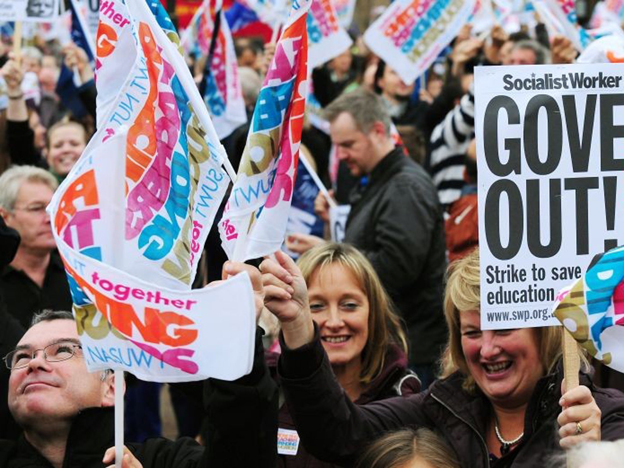 Industrial action - the latest in a wave of regional strikes - has been organised by two of England's biggest teaching unions