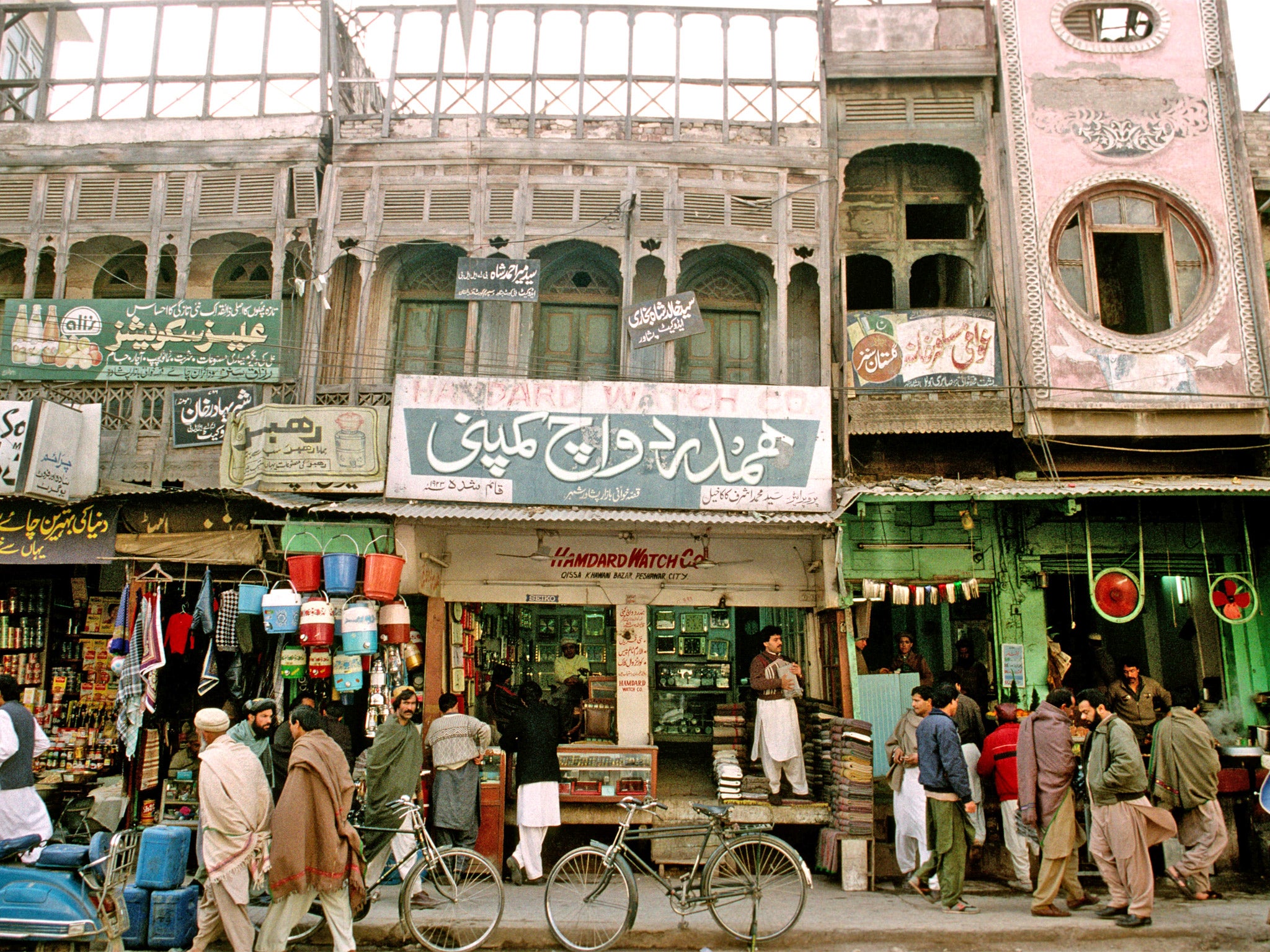 The famous Qissa Khawani bazaar in Peshawar, before the blast