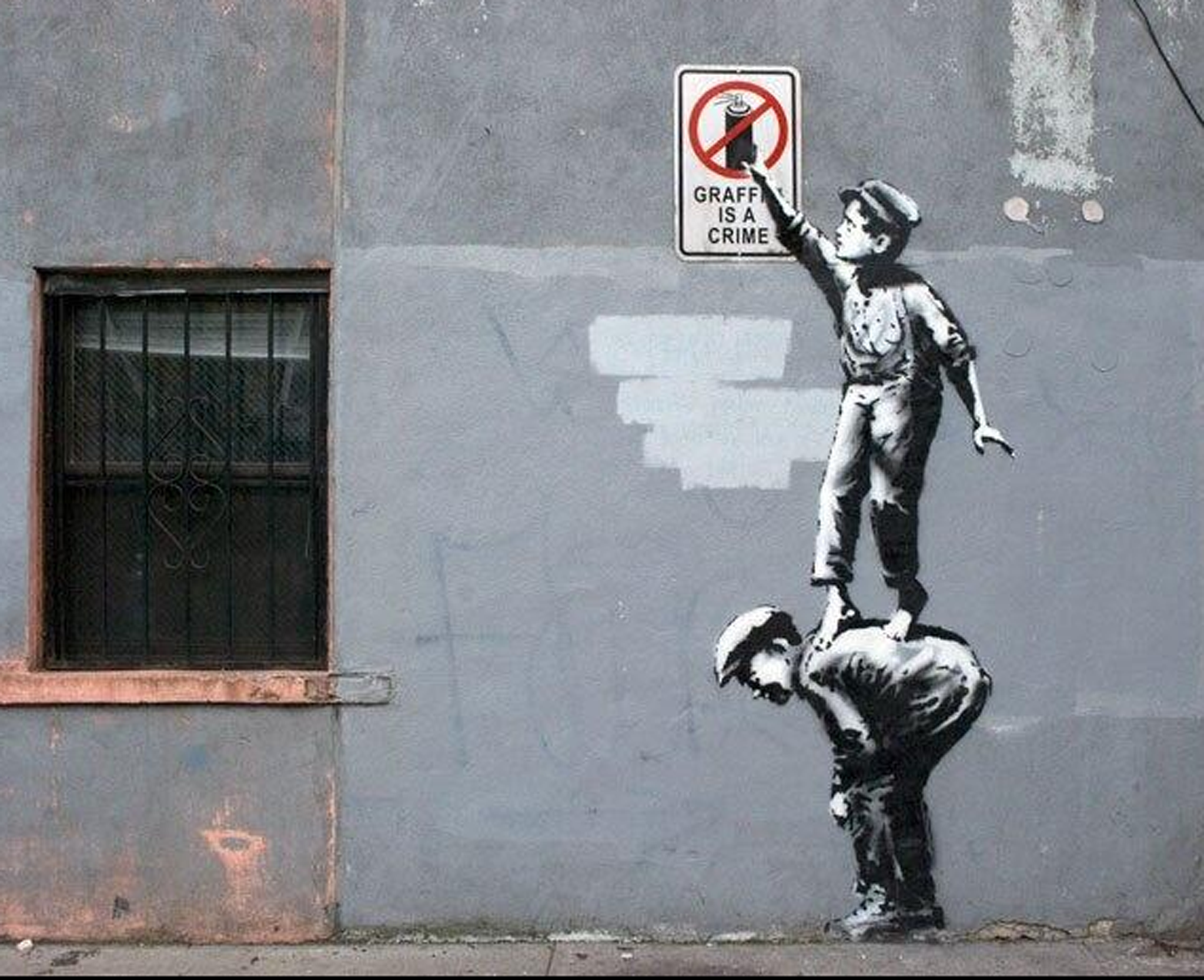 Banksy's 'The street is in play' appears in New York City