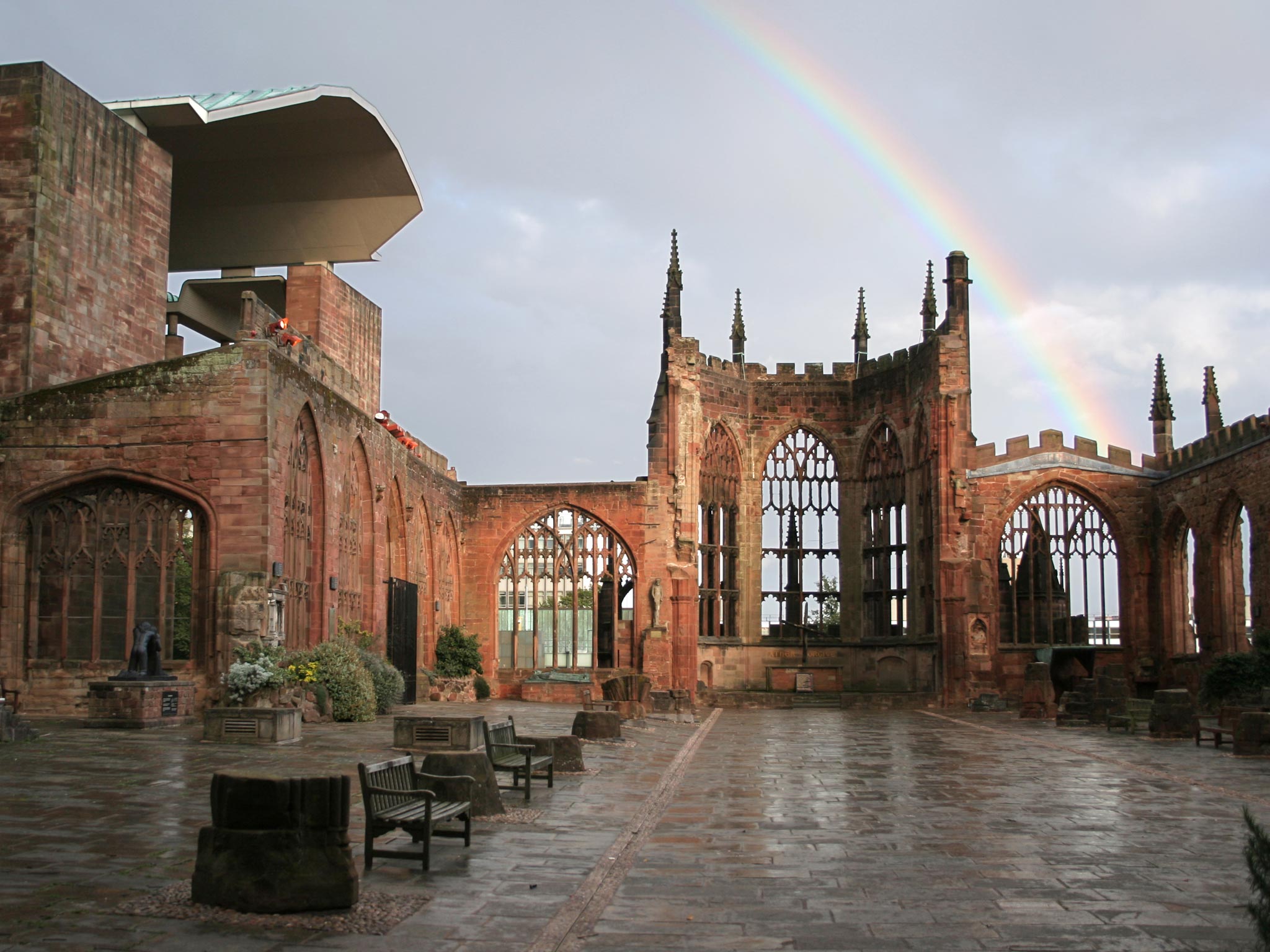 Coventry Cathedral. The city had the second-best crime rates