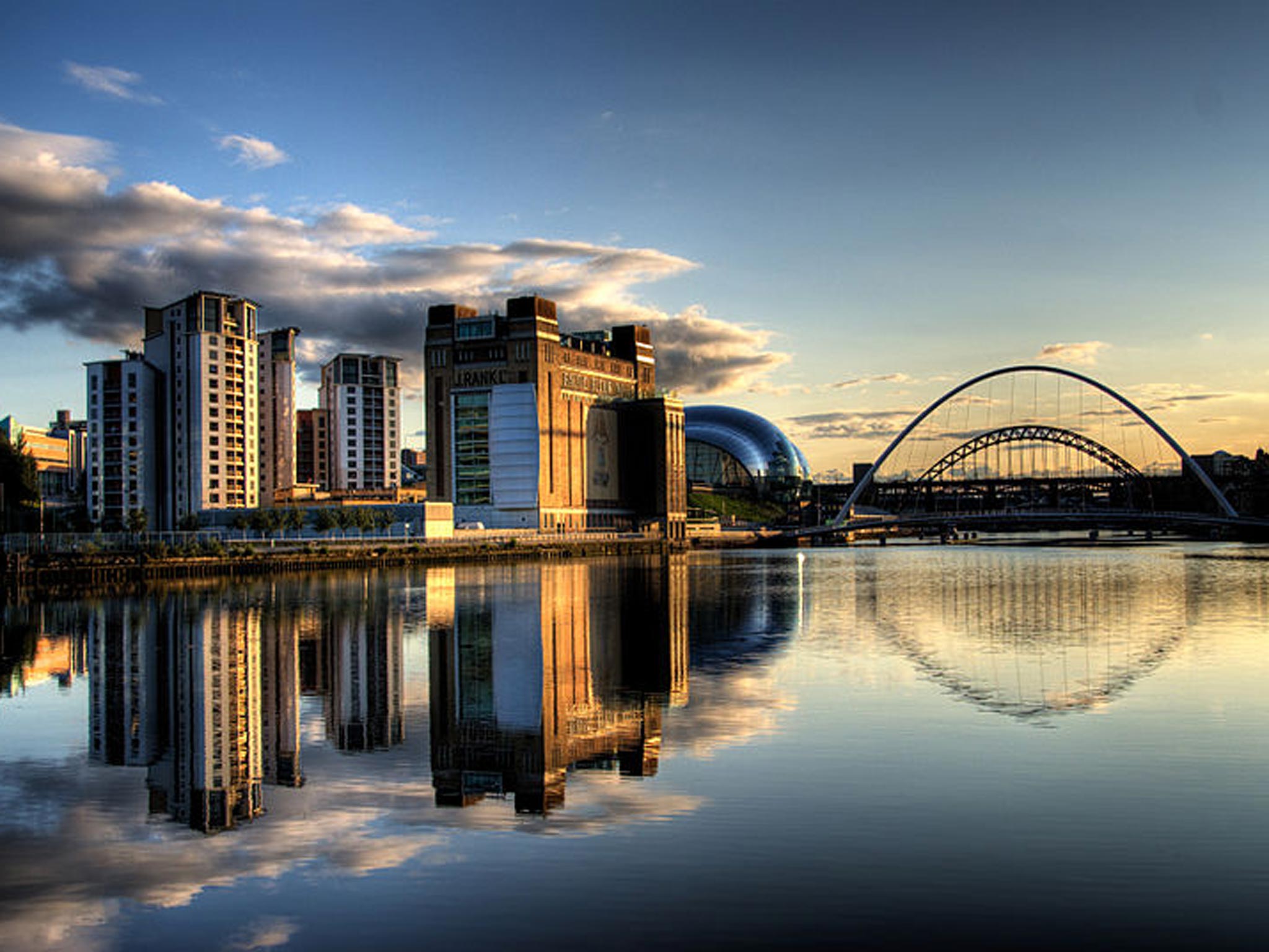 A view of Newcastle from the River Tyne. Geordies have the best chance to save money