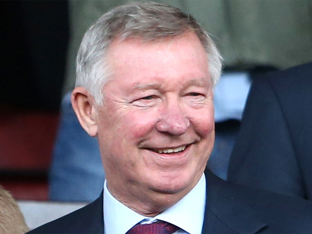 A relaxed Sir Alex Ferguson watches Manchester United this season