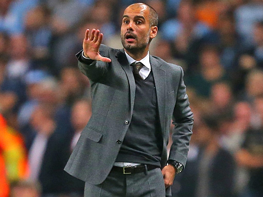 Pep Guardiola appeared agitated despite his side’s dominance