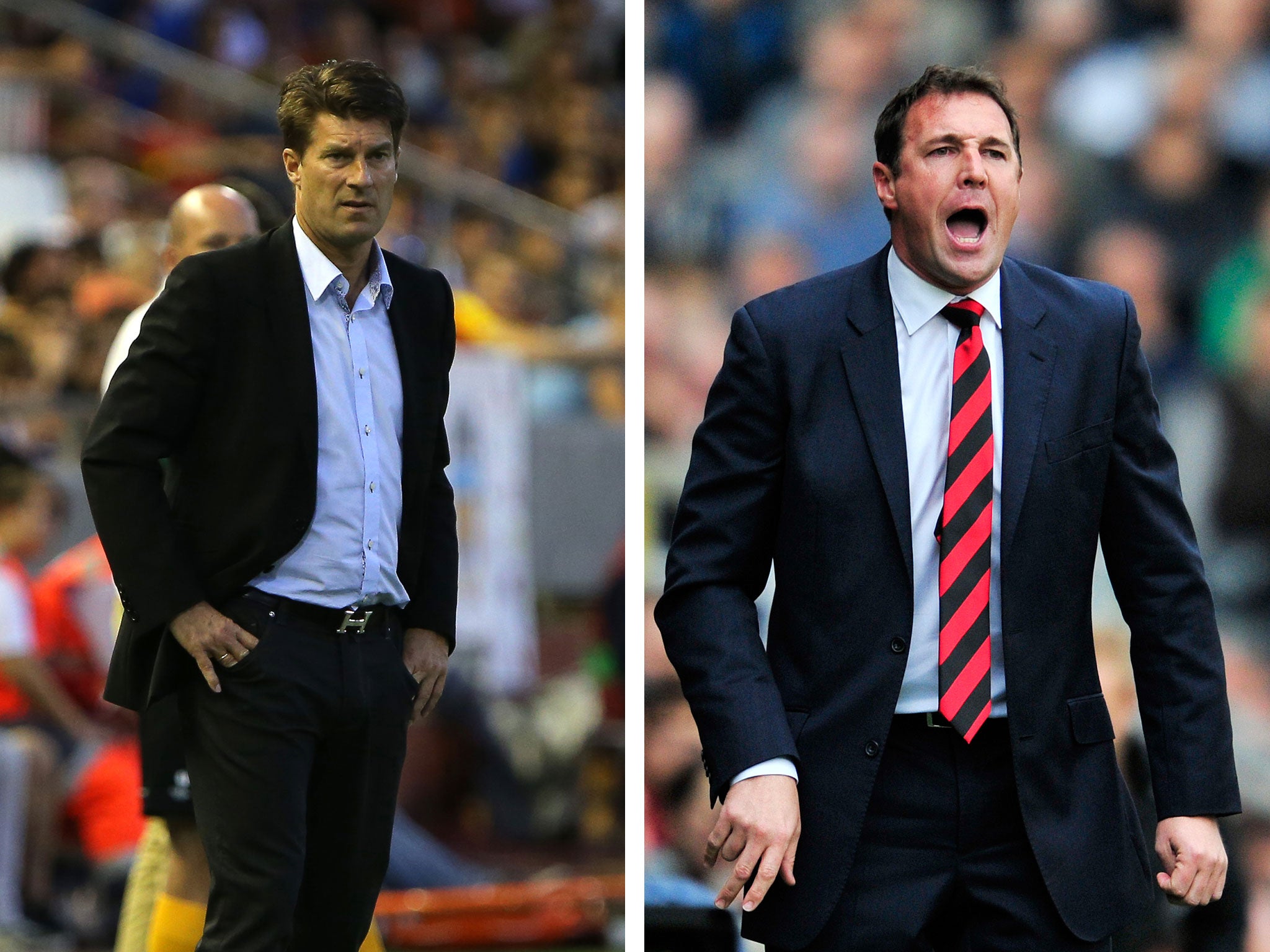 Michael Laudrup and Malky Mackay will go head-to-head in the south Wales derby next month