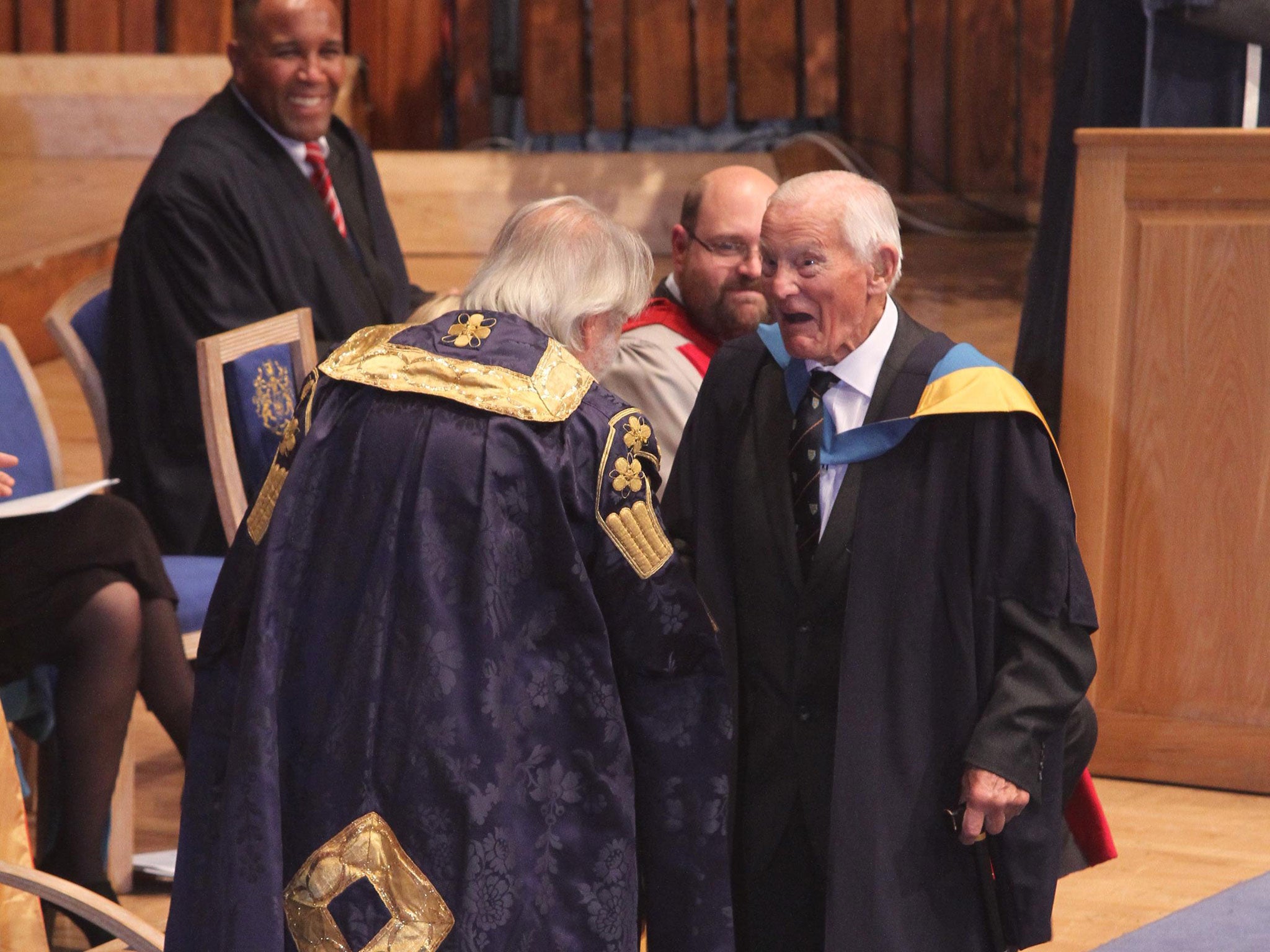 Mr Dadson has become the UK's oldest graduate