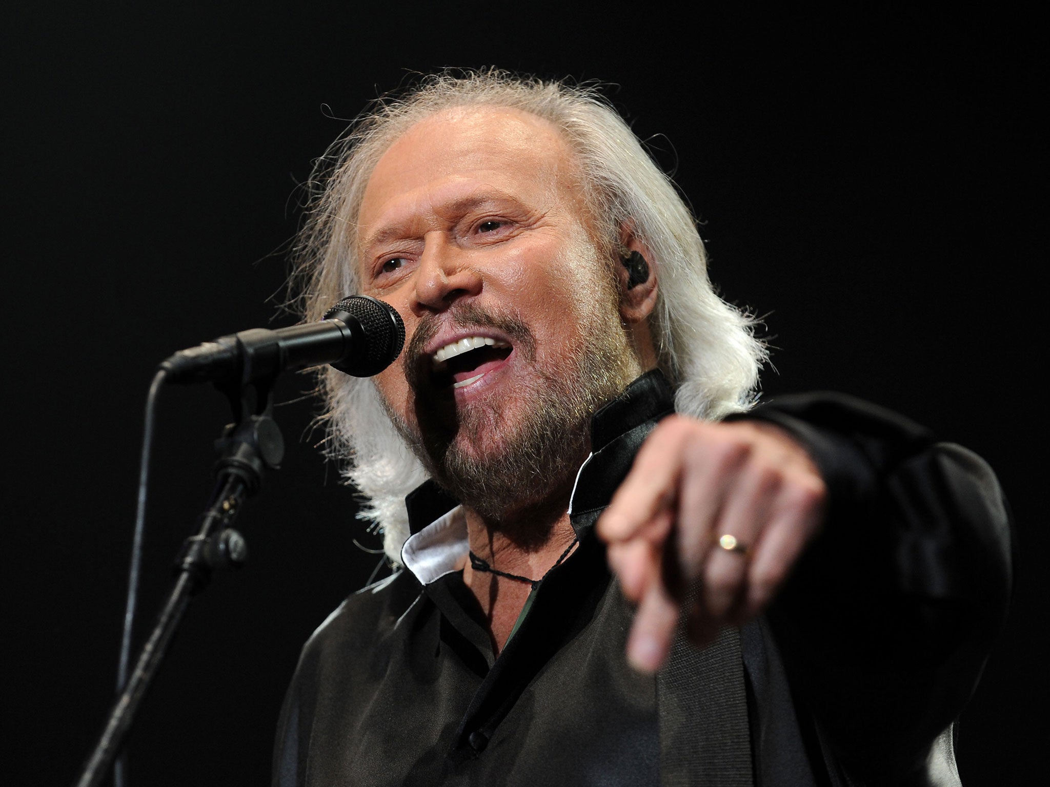 Barry Gibb of the Bee Gees