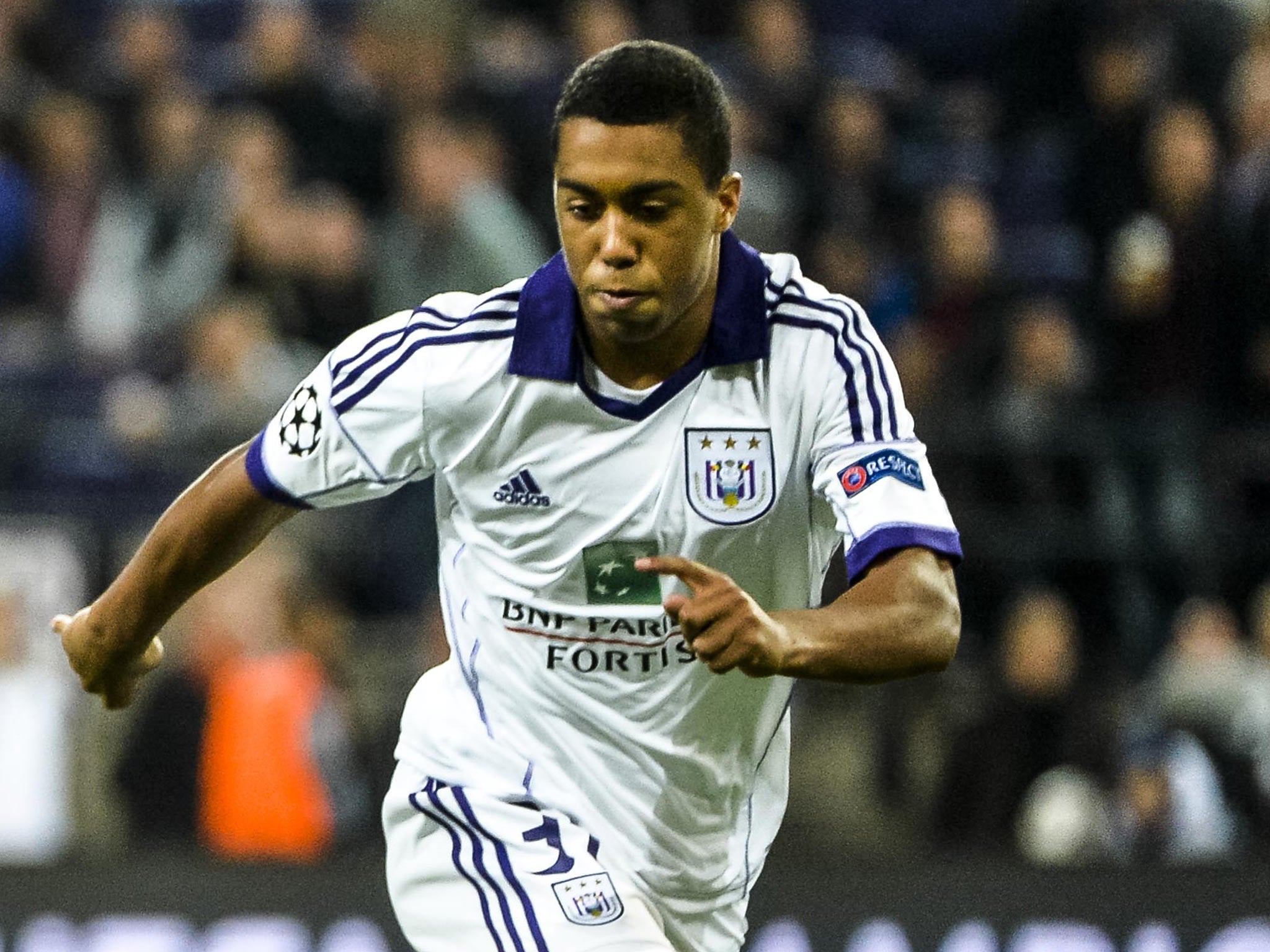 Youri Tielemans in Champions League action