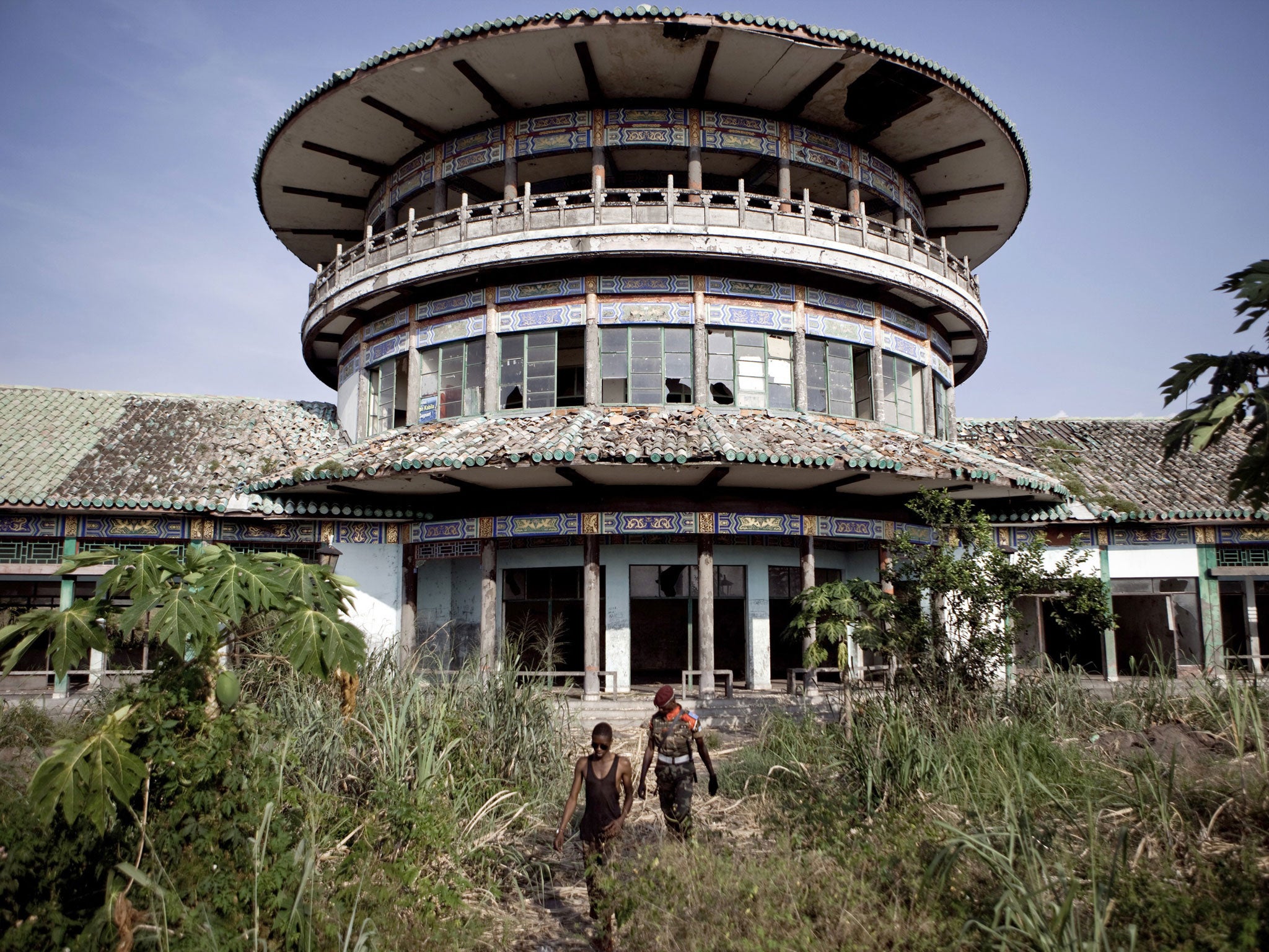 The former residence of the late dictator Mobutu Sese Seko in Nsele
