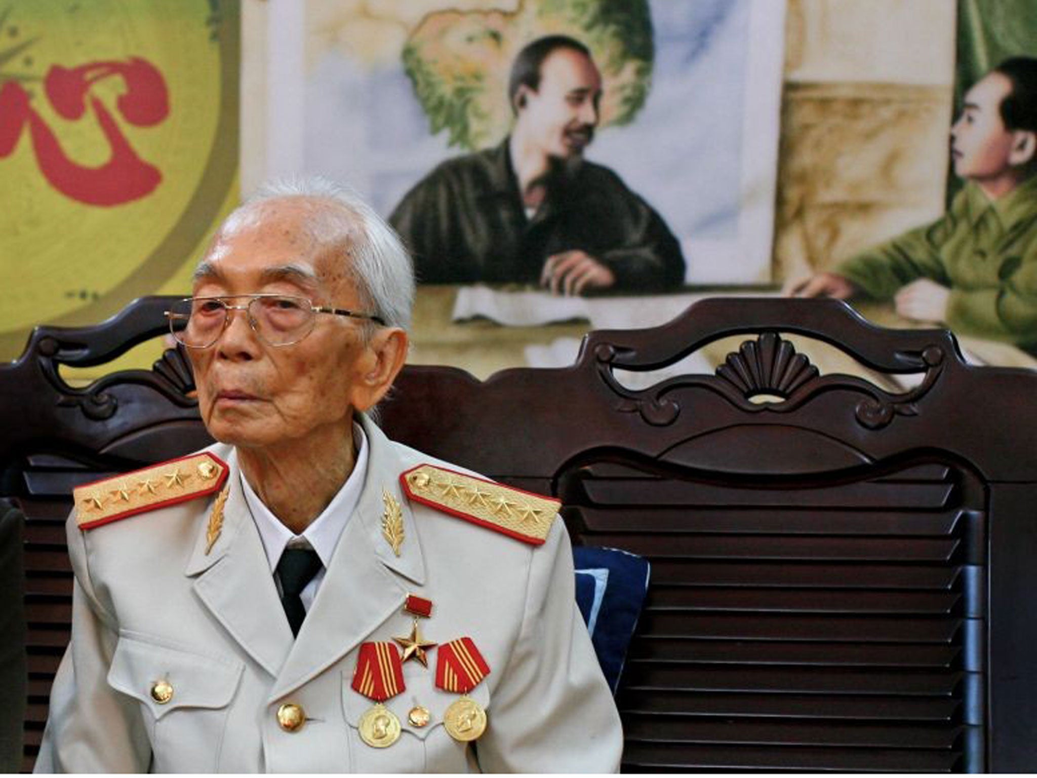 Officials say Giap, the military mastermind who drove the French and the Americans out of Vietnam, has died at age 102. He was the country's last famous communist revolutionary, and used ingenious guerrilla tactics to overcome enormous odds against superi