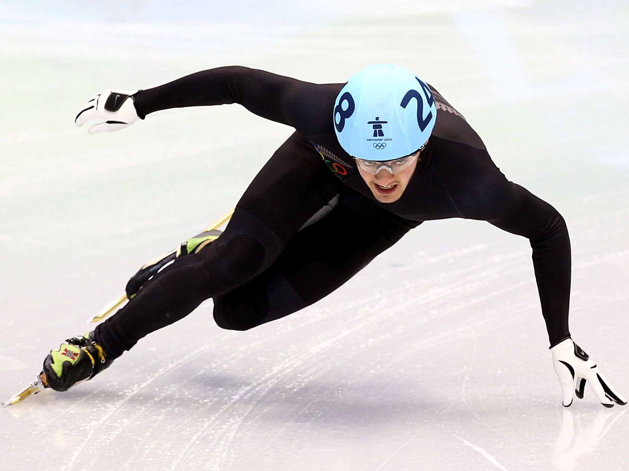 Gay speed skater Blake Skjellerup has said he will wear a rainbow pin during competition