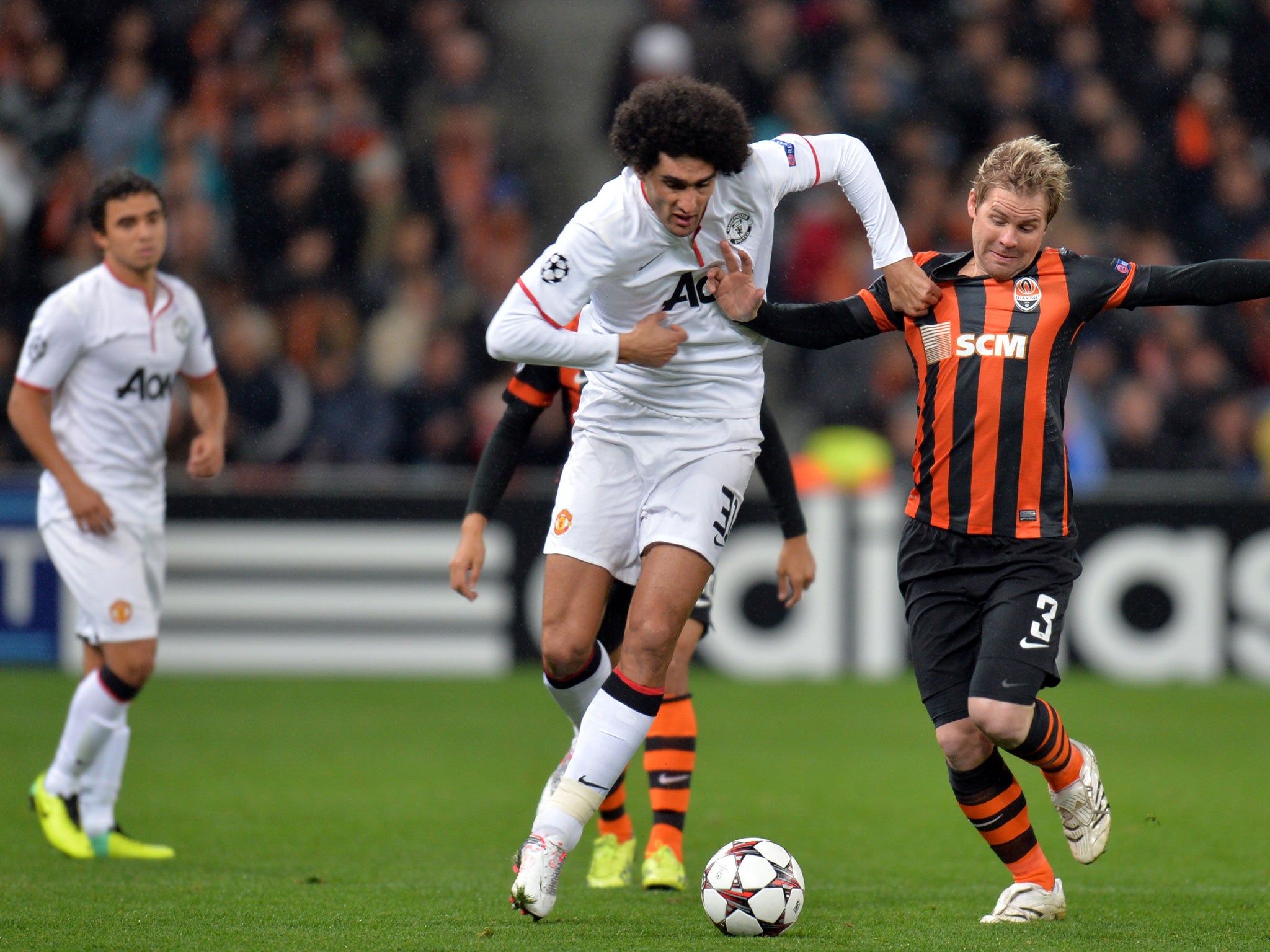 Marouane Fellaini has been ruled out for seven weeks after damaging ligaments in his wrist