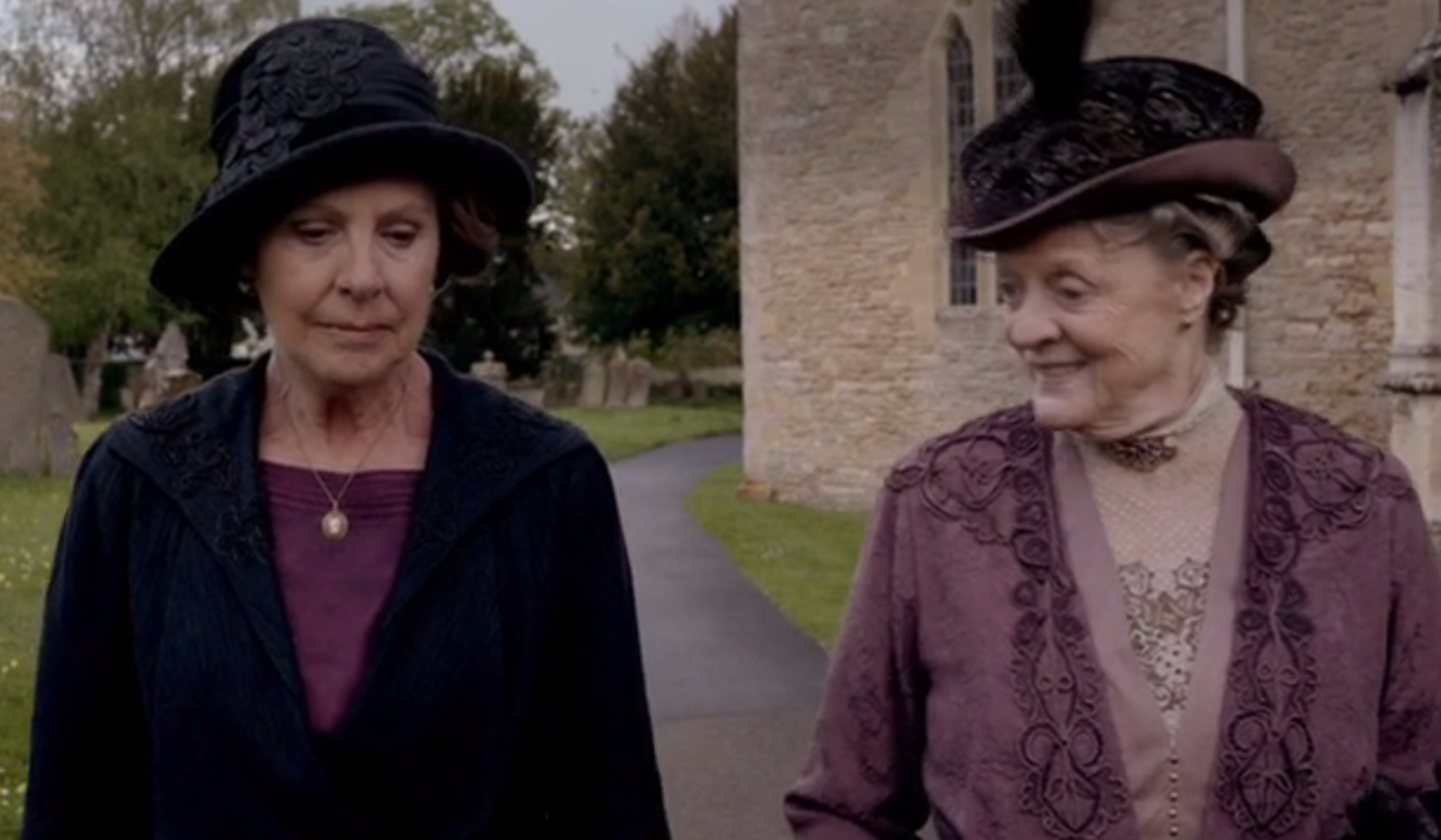 Isobel Crawley talks to the Dowager Countess about seeing Lady Mary happy again