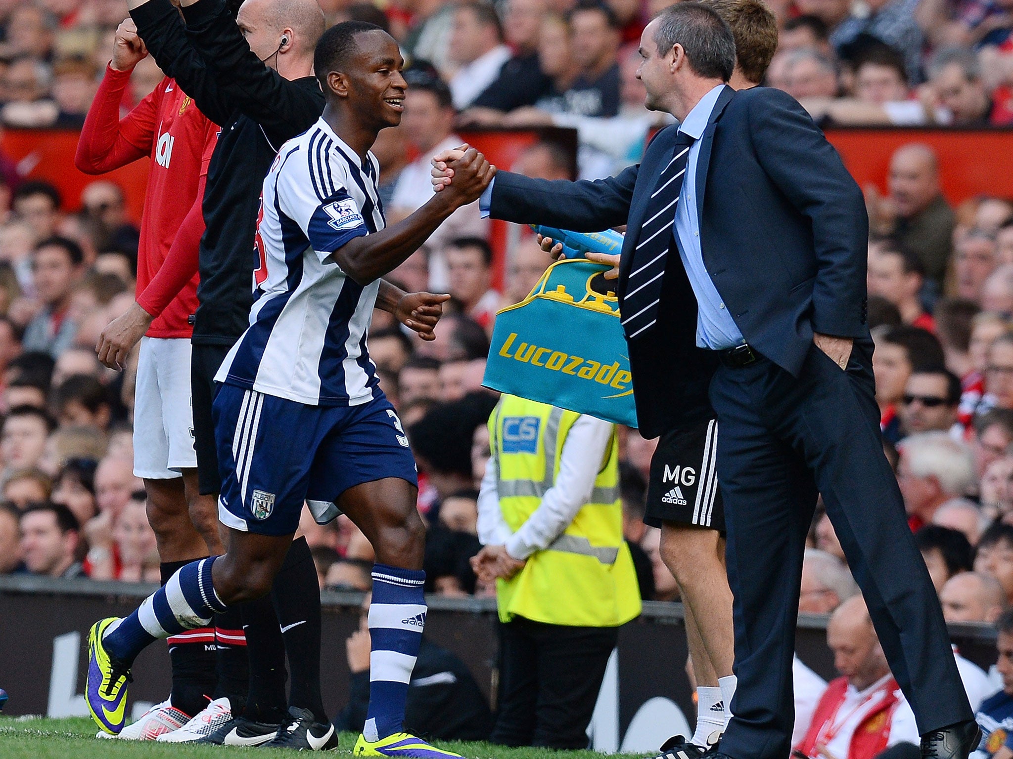 Saido Berahino (left) has been in fine form for Steve Clarke's West Brom