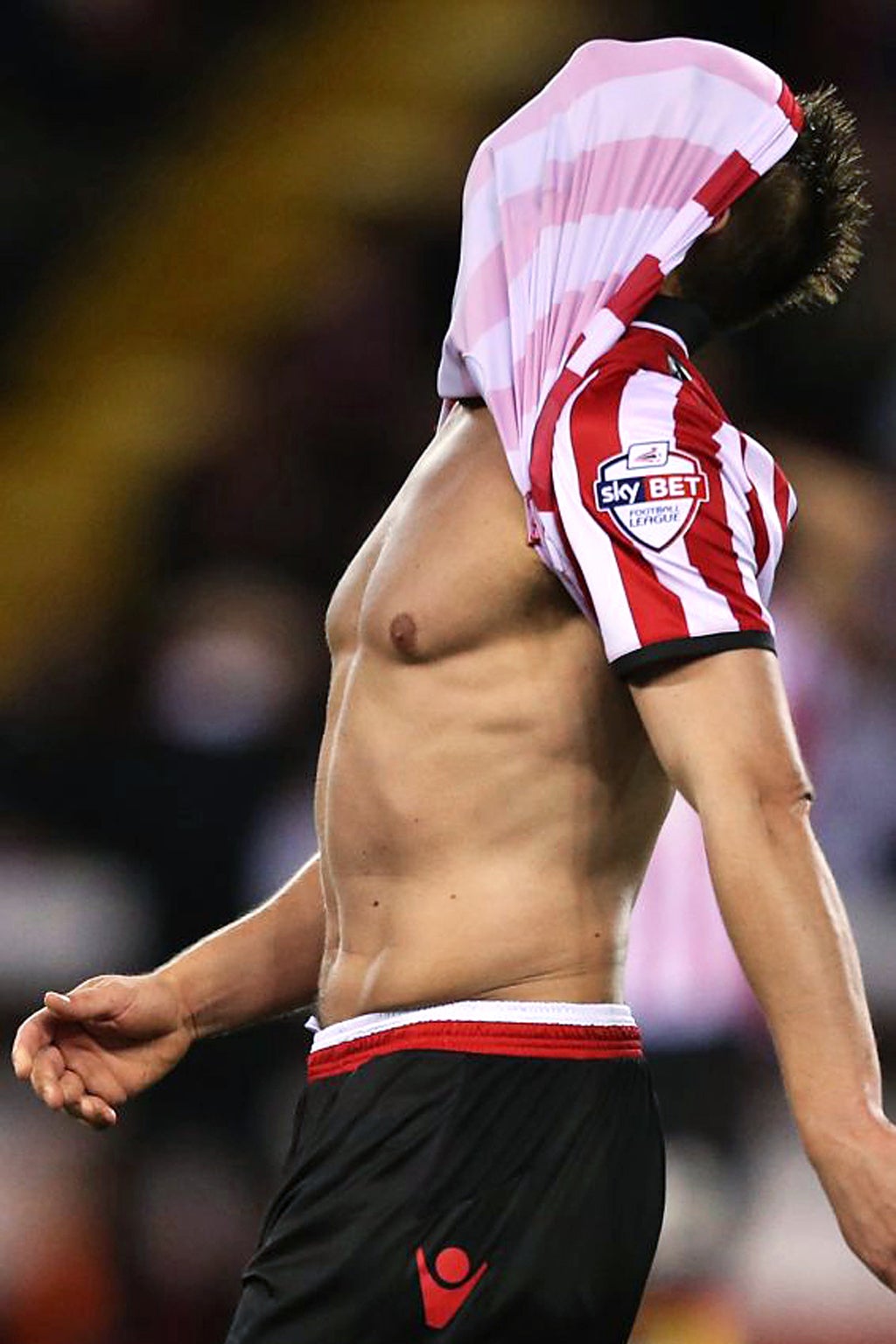 Sheffield United’s Tony McMahon is frustrated after hitting the post